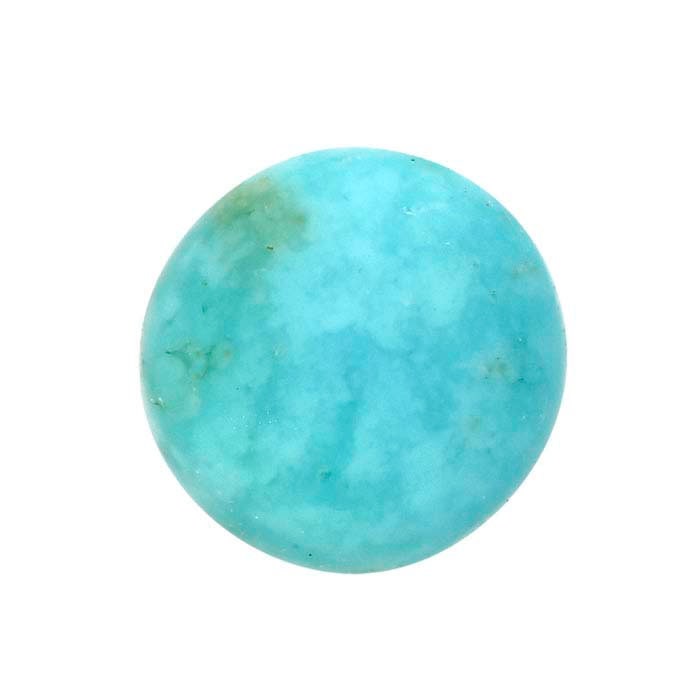 Natural Arkansas Mona Lisa Turquoise Cabochon 4mm-8mm Round - Genuine USA Mined & Cut Gemstone for Jewelry Making, Wire Wrapping, and DIY Crafts