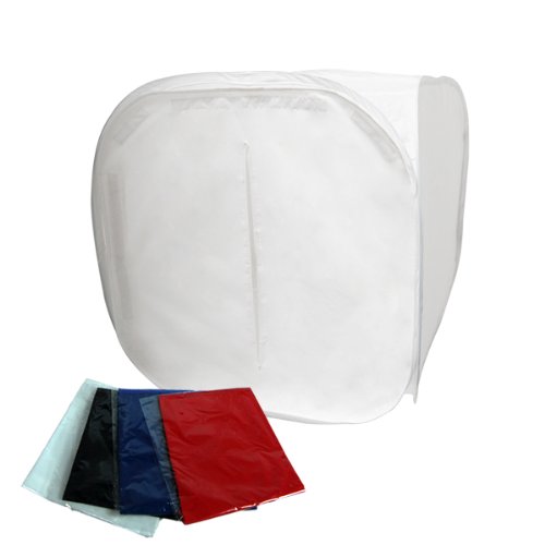20x20 Inch Professional Photo Softbox Light Tent Cube with 4 Chroma Key Backdrops (Black/White/Green/Blue) - AGG316 - Perfect for Product Photography, E-commerce Listings & YouTube Videos