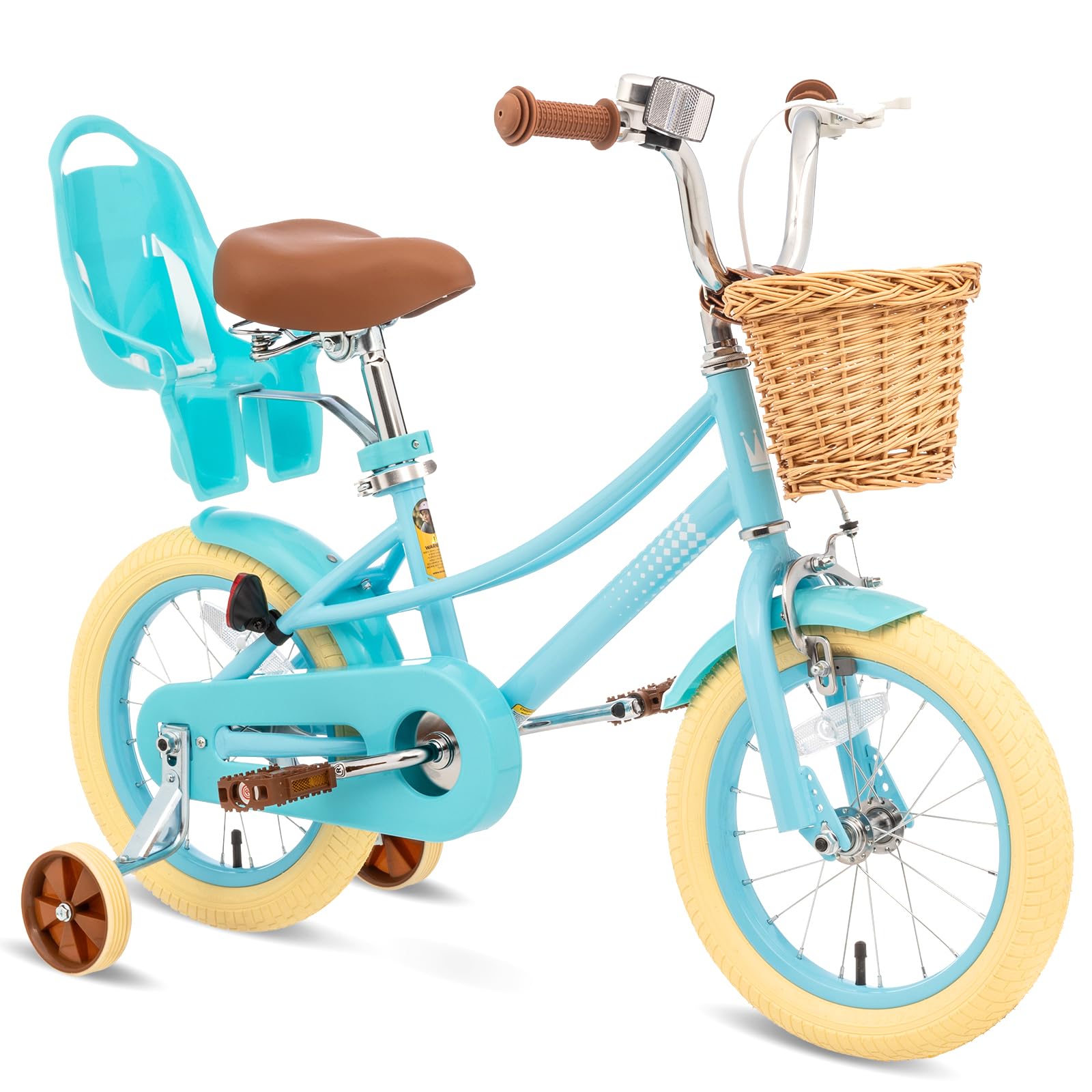 **67i Girls & Boys Toddler Bike - 12, 14, 16, 20 Inch Kids Bicycle for Ages 2-12 Years - Adjustable Training Wheels, Basket & Doll Seat - Perfect for Outdoor Play, Park Rides & Neighborhood Adventures**