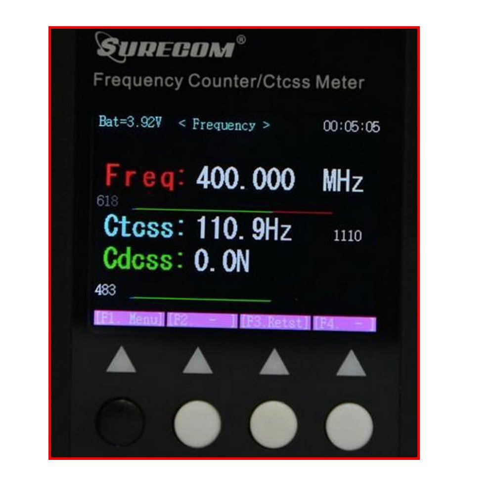 SURECOM SF401 PLUS Digital Frequency Counter for Ham Radio Transceiver - Accurate RF Signal Measurement for Amateur Radio, CB, and Walkie-Talkie Communication