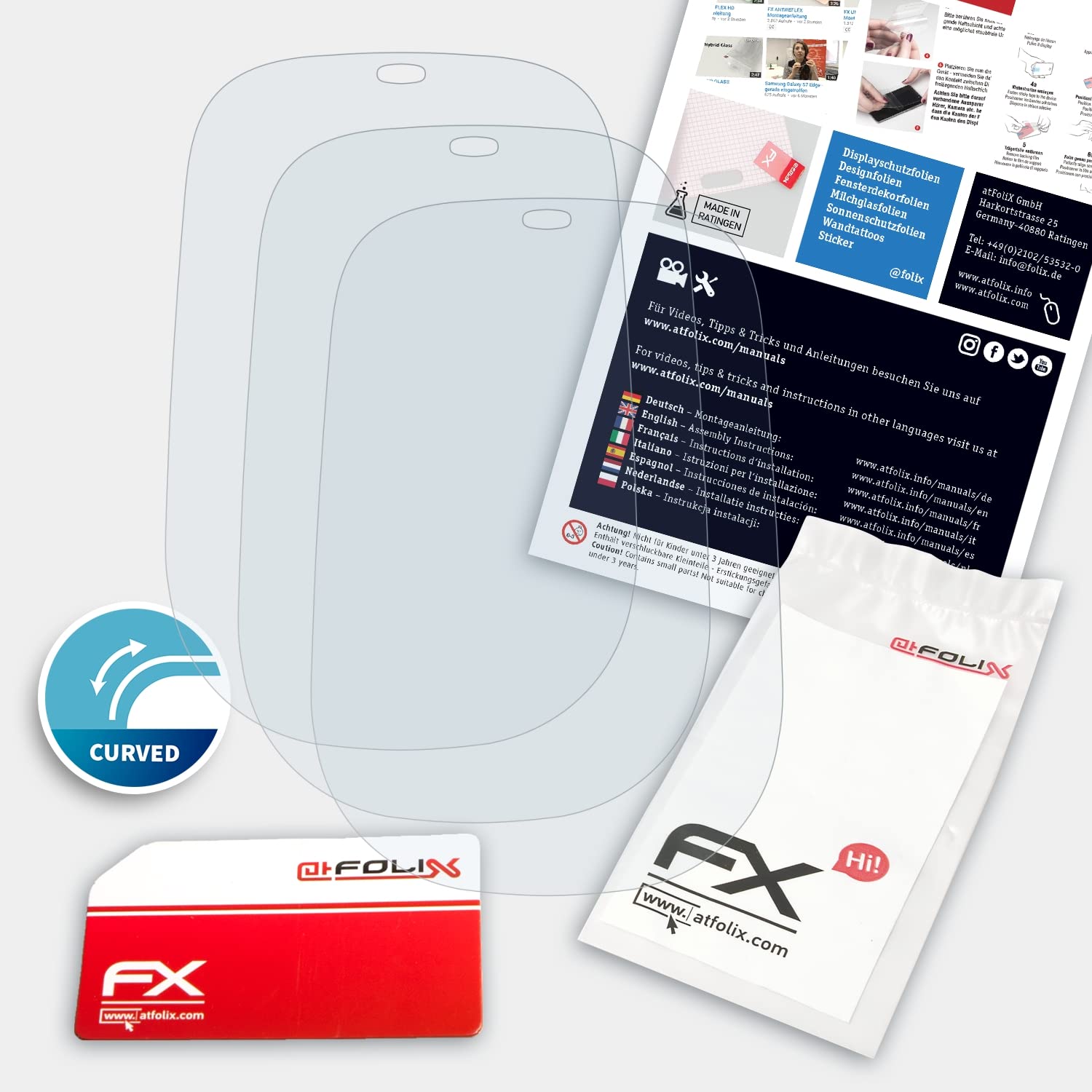 Nokia 3310 2017 Screen Protector - Ultra Clear Flexible FX Film (3-Pack) - Anti-Scratch & Bubble-Free Protection for Everyday Use