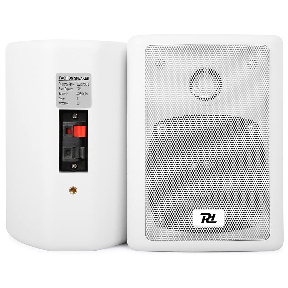 Skytec Passive Wall Mounted Speakers Pair - White 4
