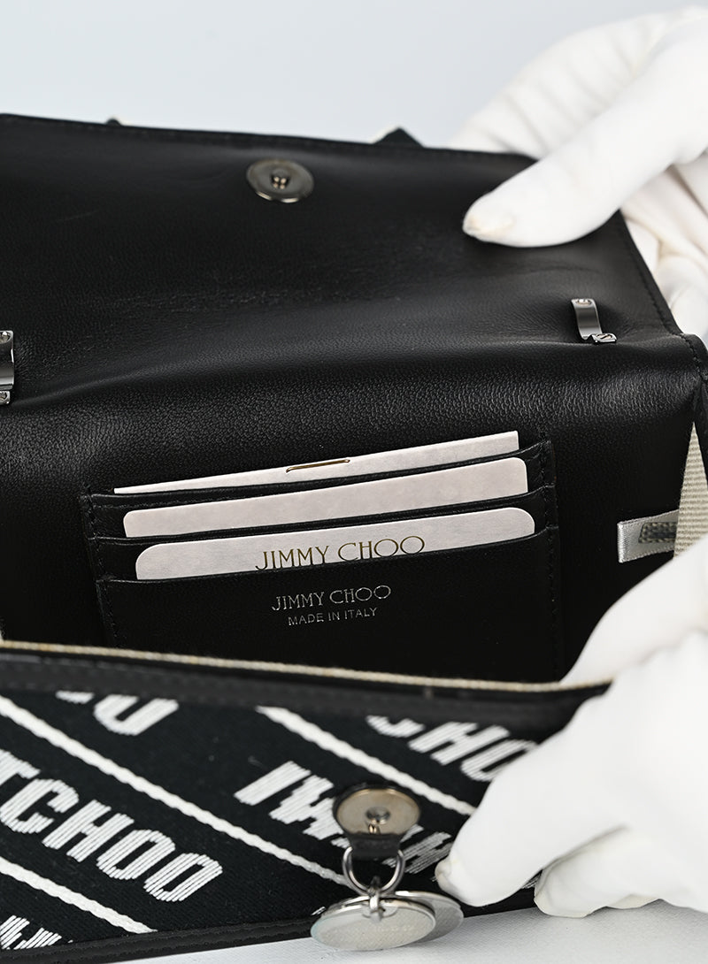 Jimmy Choo I Want Choo Black Crossbody Bag for Women - Elegant Shoulder Purse for Evening Parties, Date Nights & Special Occasions