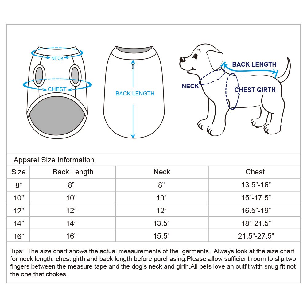Blueberry Pet 2-Pack Soft & Comfy Cotton Blend Dog T-Shirts - 10
