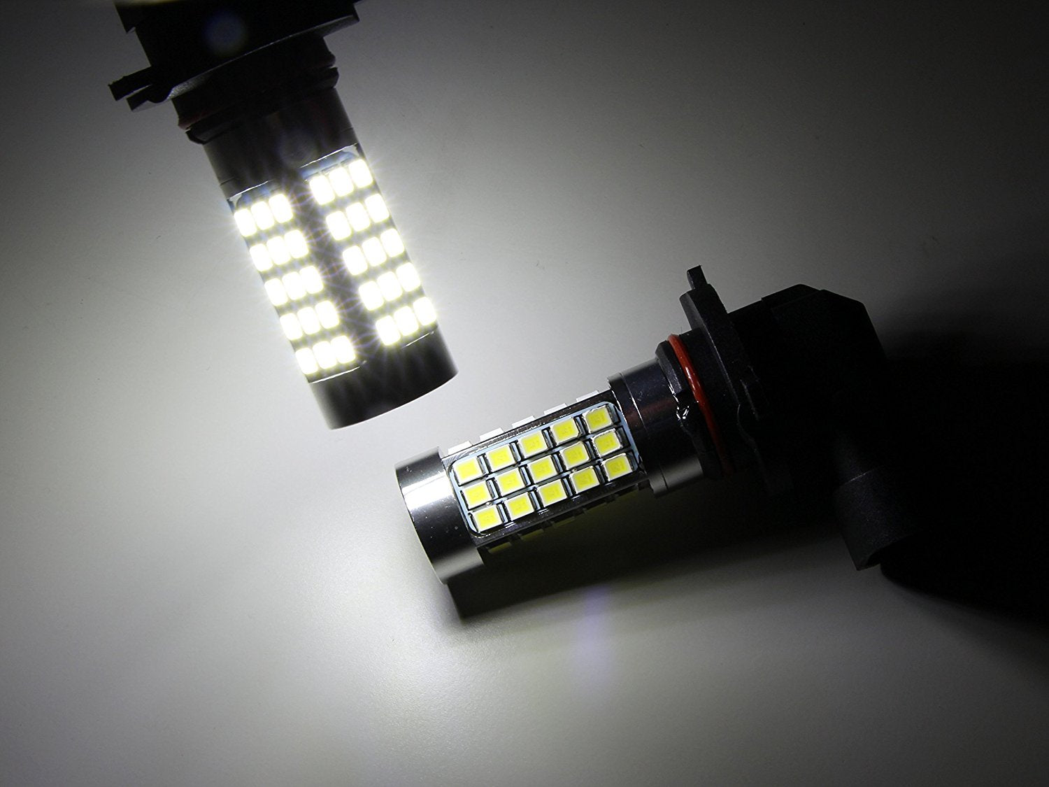 2-Pack Xenon White 9145 9140 H10 9005 69 SMD LED Bulbs - High Brightness Fog Light Replacement for Cars, Trucks, SUVs - Perfect for Night Driving and Inclement Weather Visibility