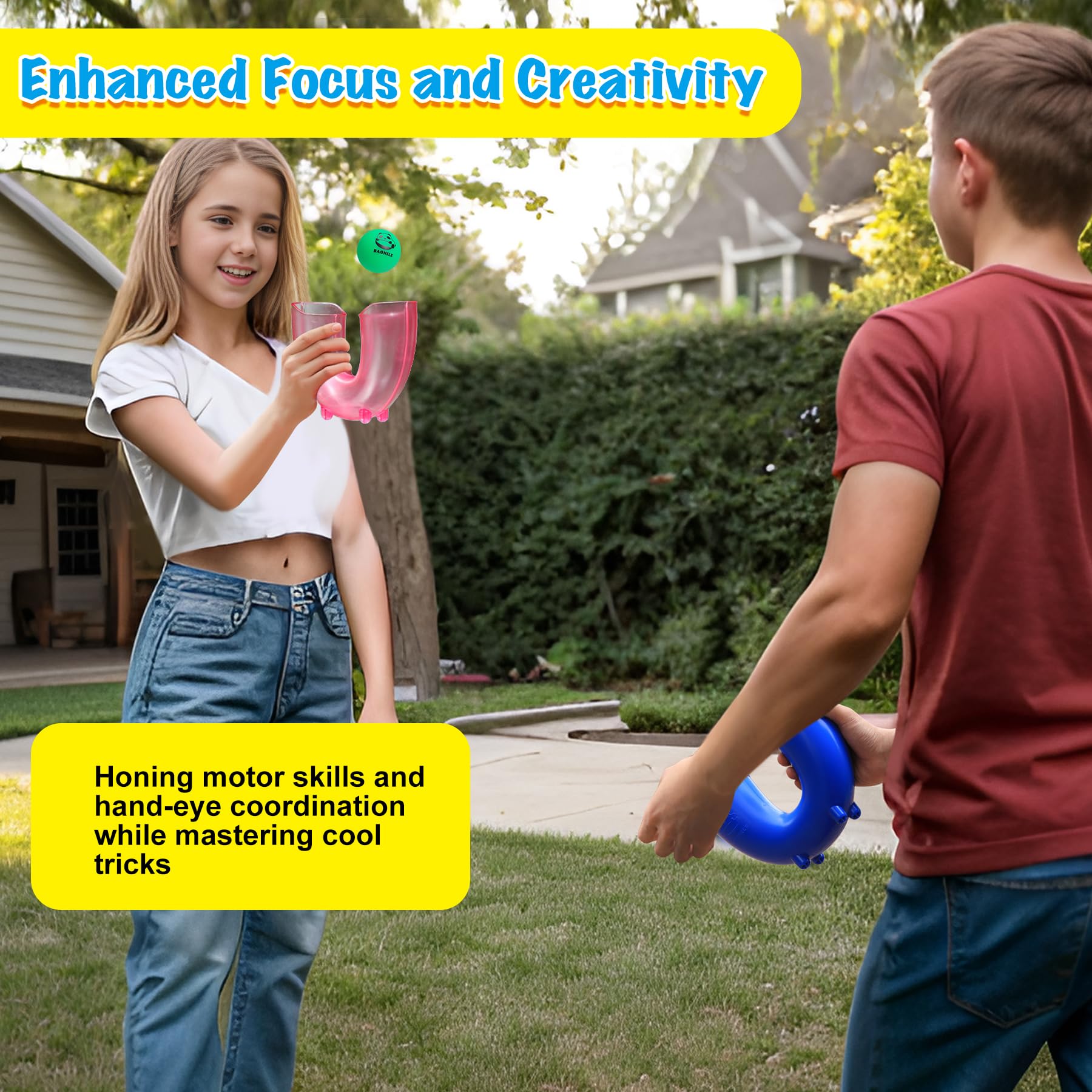 Professional Juggling Balls Set - Skill Game Toys for Kids, Teens & Adults - Perfect for Indoor/Outdoor Play, Parties & Multiplayer Games - Great Gift Idea for Boys & Girls (Blue) - Ideal for Circus Practice, Stress Relief & Family Fun Activities