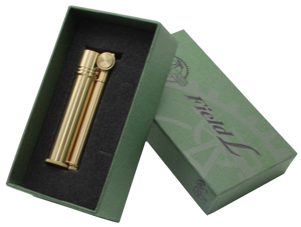 Douglass Oil Lighter Field-L Brass - Vintage Style Outdoor Camping Lighter for Hiking, Backpacking & Survival Gear