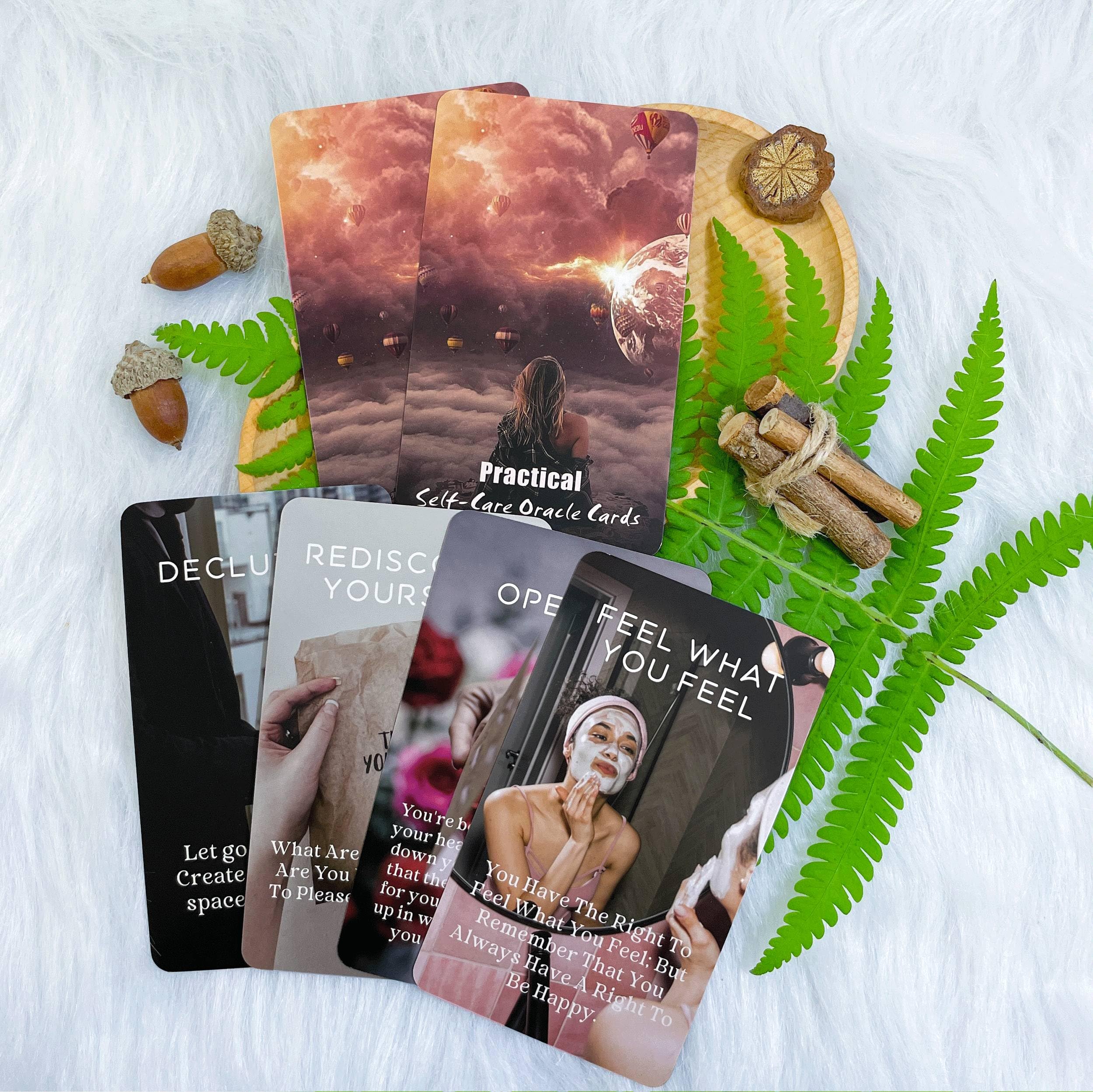 Sishui Health & Wellness Oracle Cards – Practical Self-Care Tarot Deck for Beginners | Spiritual Guidance & Personal Growth | Perfect for Meditation, Therapy, and Daily Inspiration