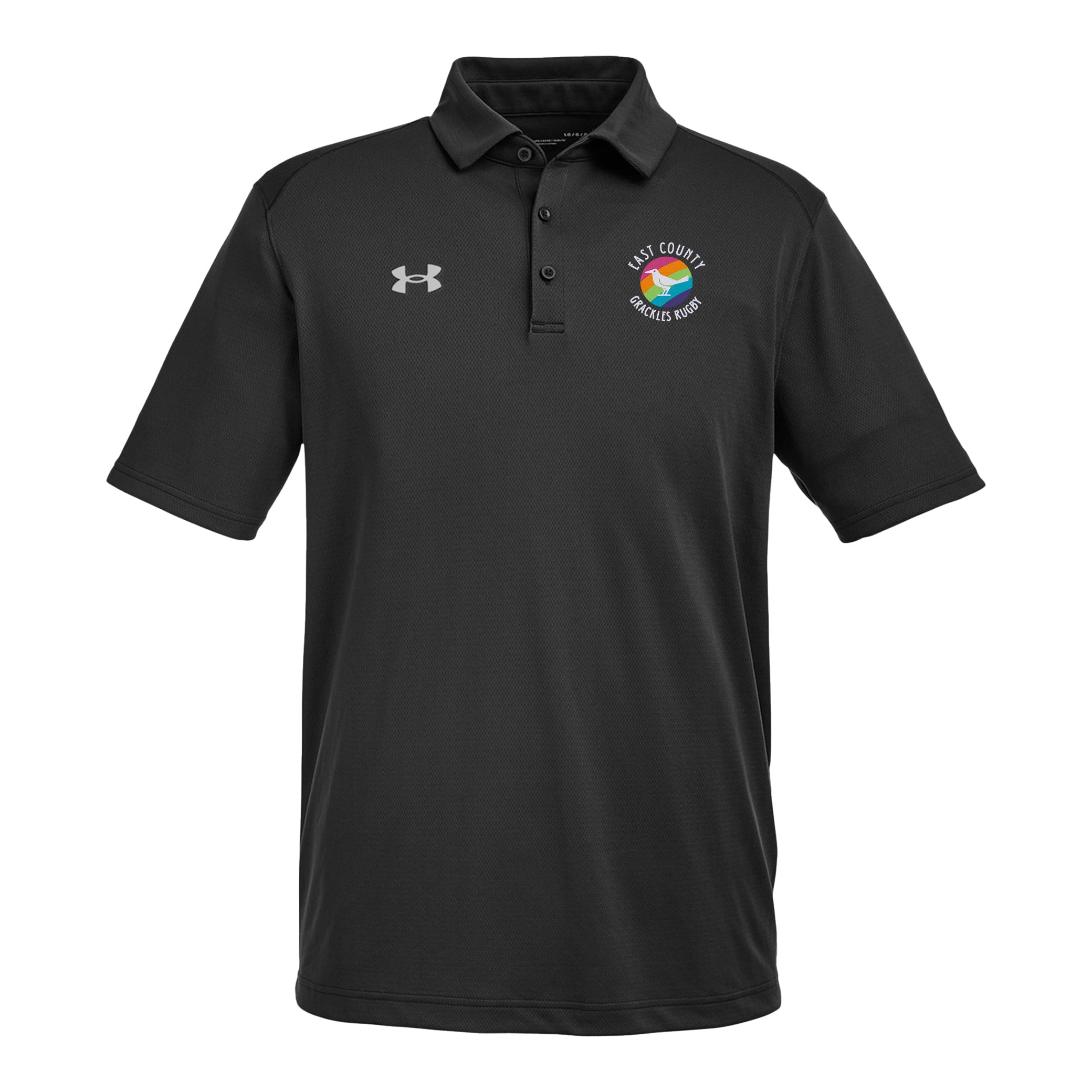 East Co. Grackles UA Team Tech Polo Shirt - Moisture Wicking Performance Golf & Tennis Polo for Men - Perfect for Sports, Work & Casual Wear