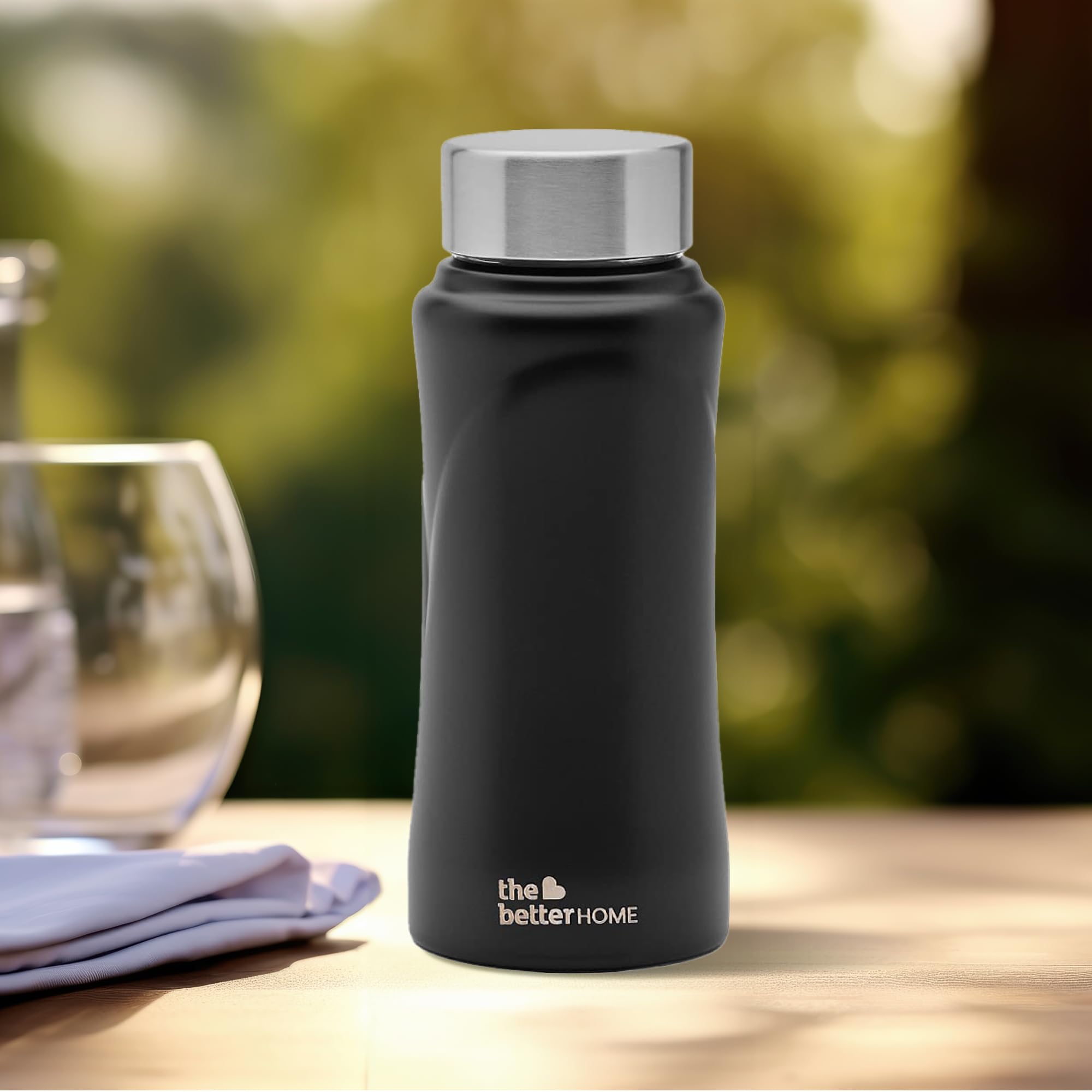 Premium 500ml Stainless Steel Water Bottle - Rustproof, Odor-Free, Stylish Printed Design - Perfect for Home, Office, Gym & Outdoor Activities (Black) - Ideal Gift for Fitness Enthusiasts & Eco-Conscious Consumers