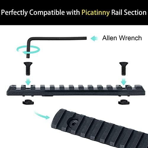 16 Pack T-Nut Screw Replacement Kit for Rail Mount Systems - Includes Thread Locking Screws, Nuts & 3 Wrenches - Compatible with Standard Picatinny/Weaver Rails (16 Screws + 16 Nuts + 3 Wrenches) - Perfect for Firearm Accessories, Scope Mounts & Tactical Gear Installation