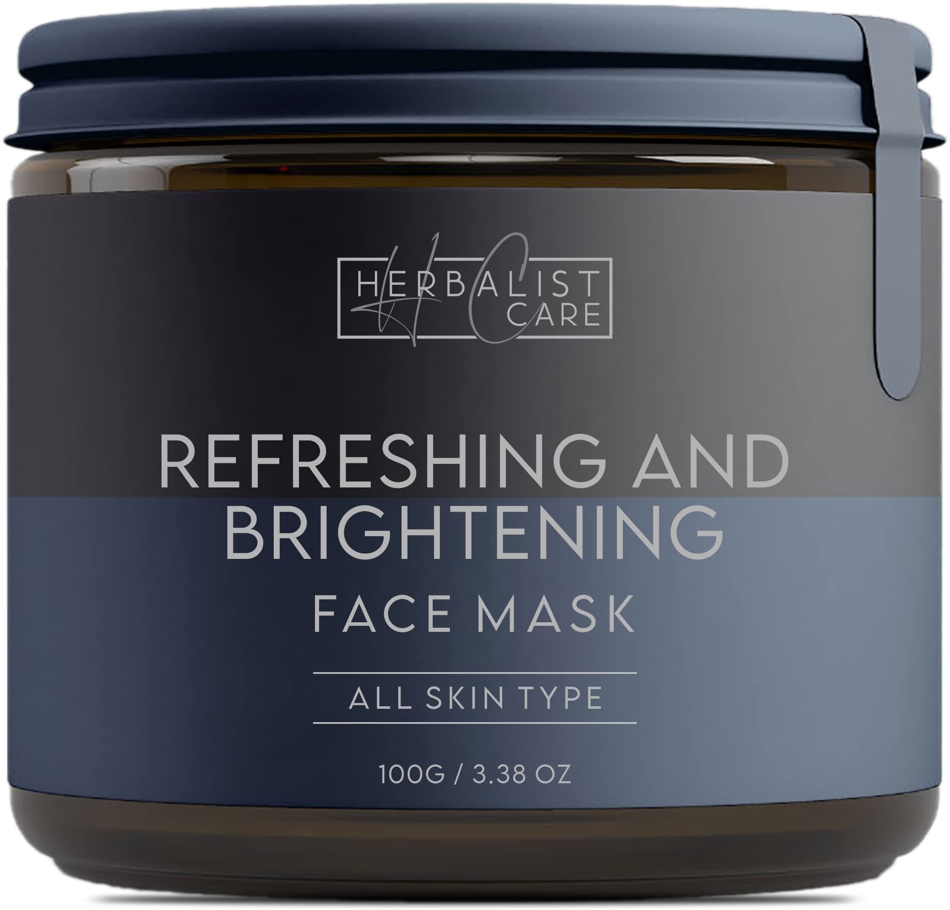 Herbalist Care Refreshing & Brightening Face Mask - 100g | Natural Skincare for Glowing Complexion | Perfect for Spa Day & Self-Care Routine