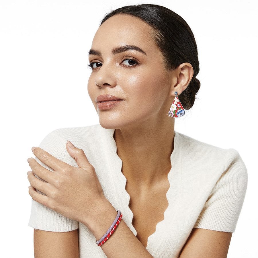 Blossom Hill Rouge Skinny Bangle Bracelet for Women - Elegant Rose Gold Adjustable Fashion Jewelry Gift for Her | Perfect for Parties, Weddings & Everyday Wear