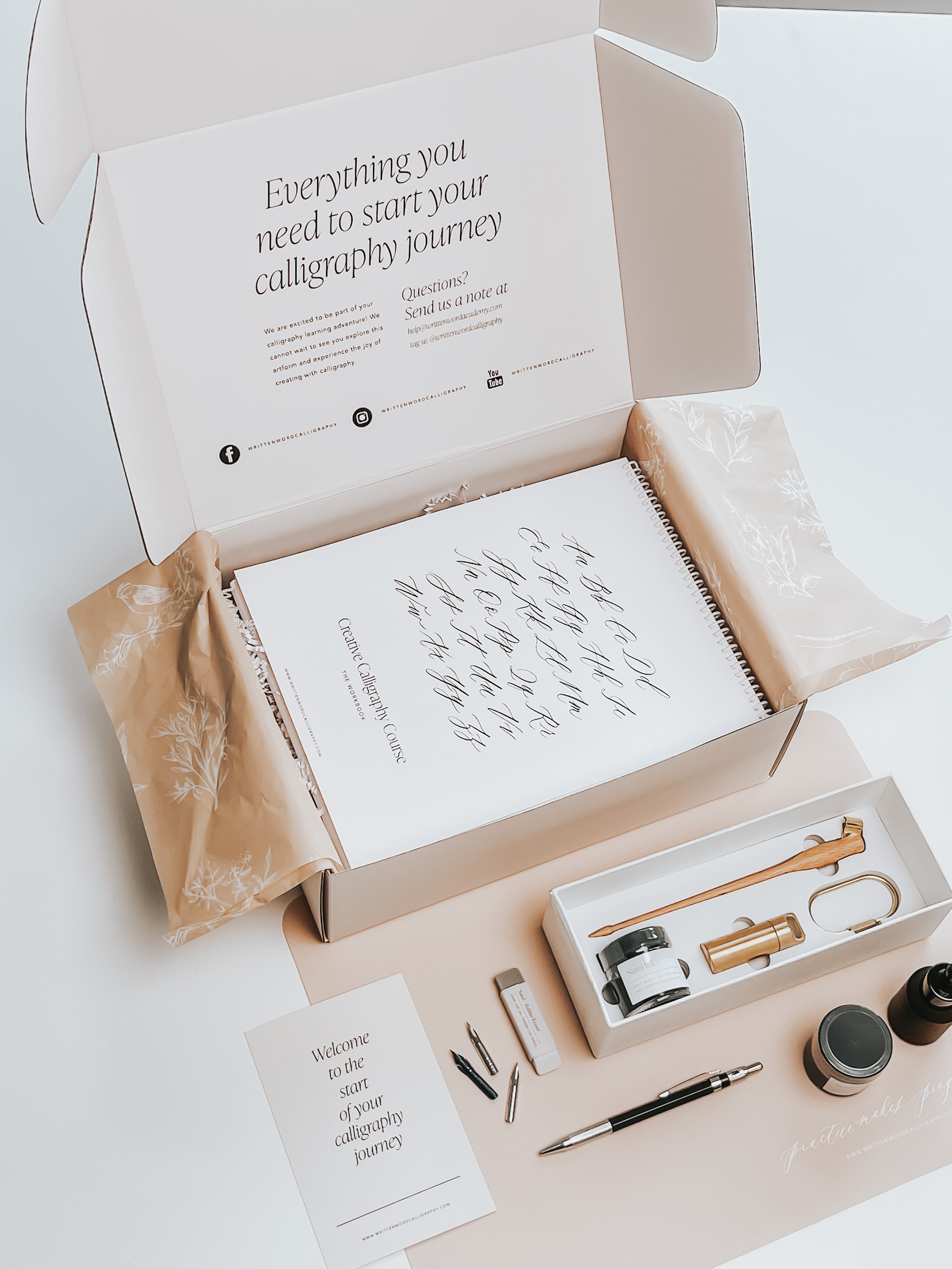 Premium Calligraphy Starter Kit for Beginners - Complete Set with Pens, Ink & Practice Sheets | Perfect for Hand Lettering, Wedding Invitations & DIY Art Projects