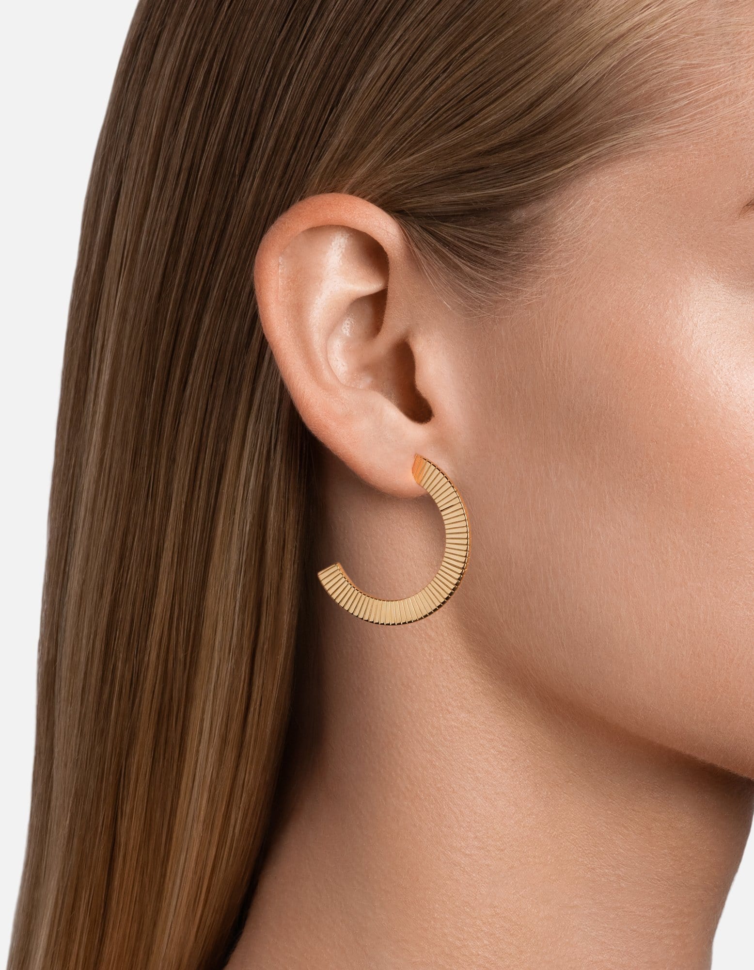 Celeste Hoops - 14K Gold Vermeil Earrings for Women | Elegant Dangle Hoop Earrings for Everyday Wear & Special Occasions