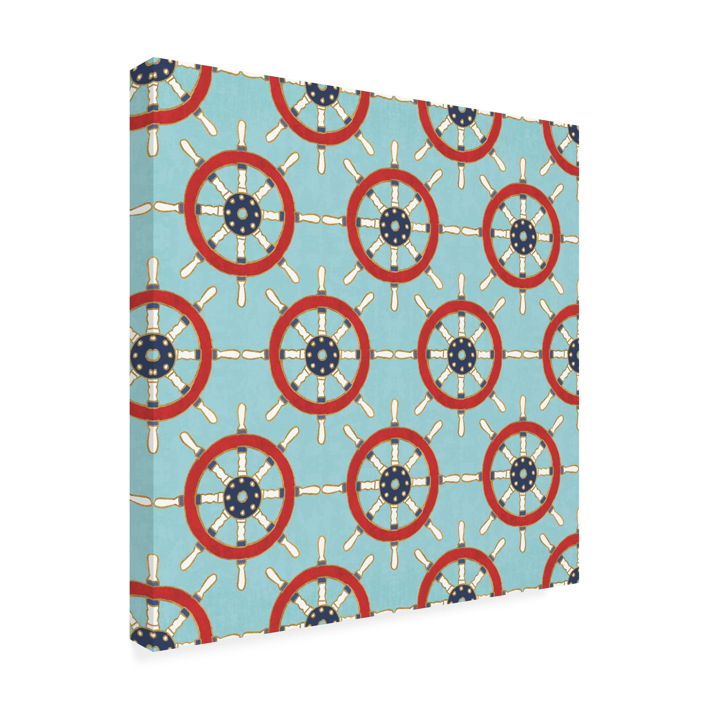 Trademark Fine Art 'Underlined Nautical Step 06D' Canvas Wall Art by Veronique Charron - Perfect for Beach House Decor, Coastal Living Room & Nautical Bedroom