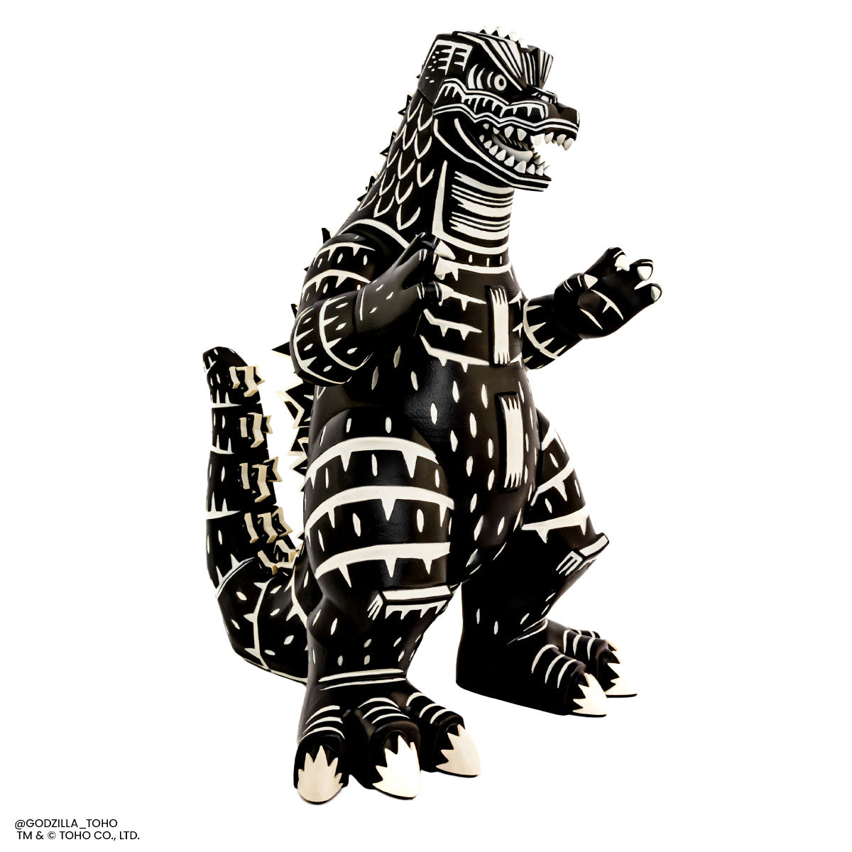 Godzilla Vinyl Designer Figure by Attack Peter - Linocut Variant Collectible Toy for Home Decor, Gift & Pop Culture Display