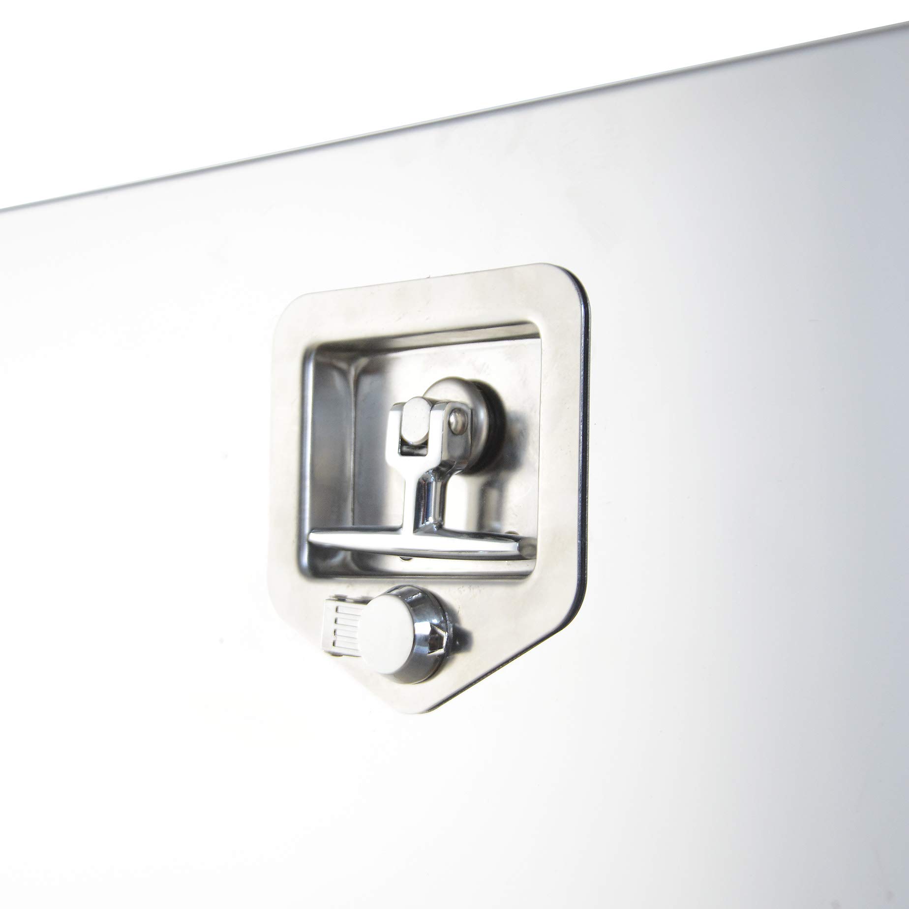 Heavy Duty T-Handle Tool Box Latch - Secure Locking Mechanism for Tool Chests, Truck Beds & Storage Cases - Durable Metal Drawer Latch for Workshop, Garage & Industrial Use