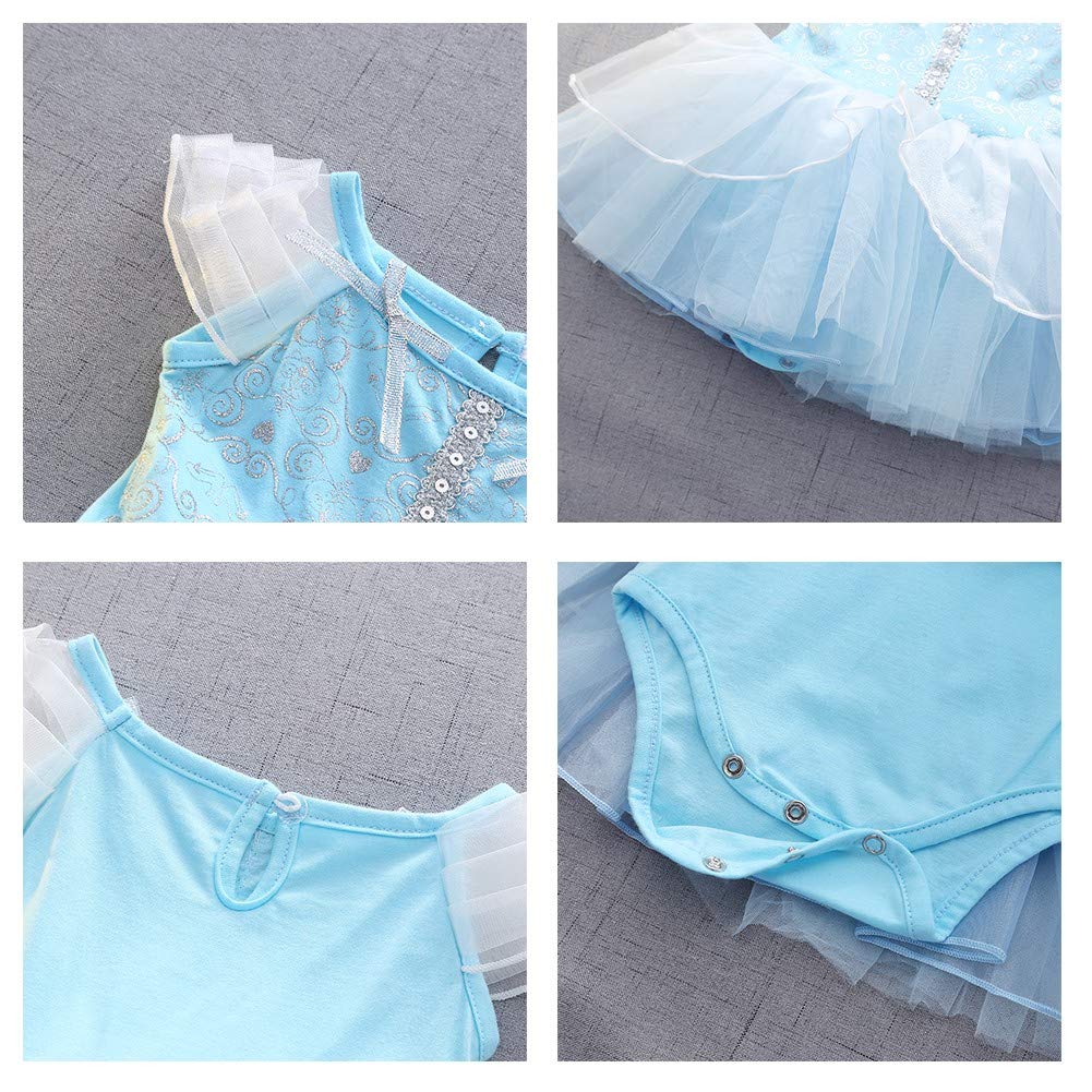 Baby Girls Halloween Costume Princess Tutu Dress with Headband - Birthday Party, Christmas Outfit & Fancy Dress for Special Occasions