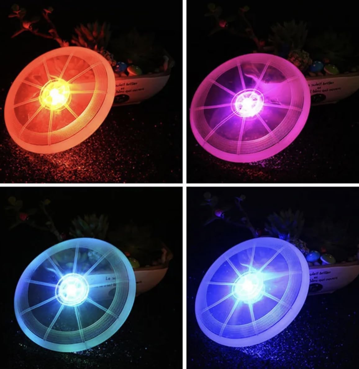 **LED Disc Golf Mini Markers - Light Up Disc Golf Accessories for Night Play & Tournaments - Set of 3 Mini Discs with Glow-in-the-Dark Feature**