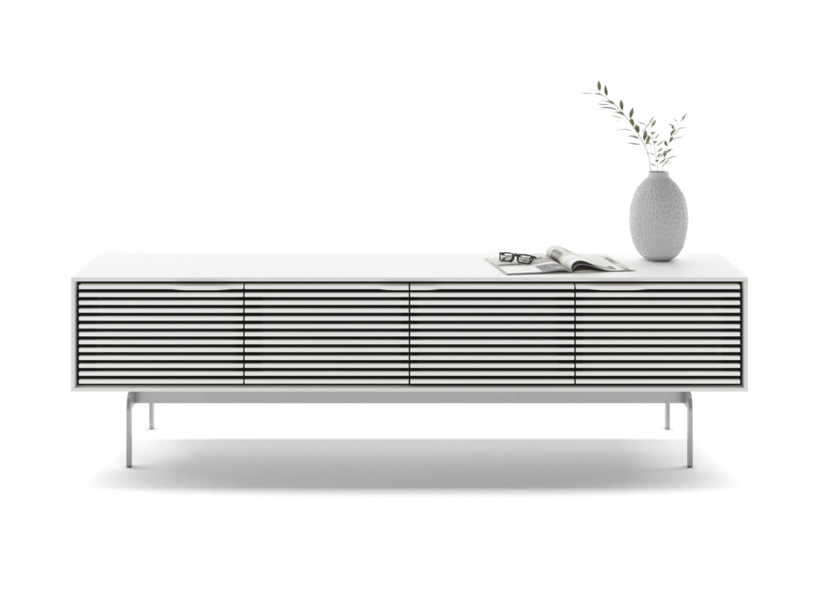 BDI Align 7473 CO Console - Modern TV Stand with Built-In Cable Management & Ventilation - Perfect for Living Room, Home Theater & Gaming Setup