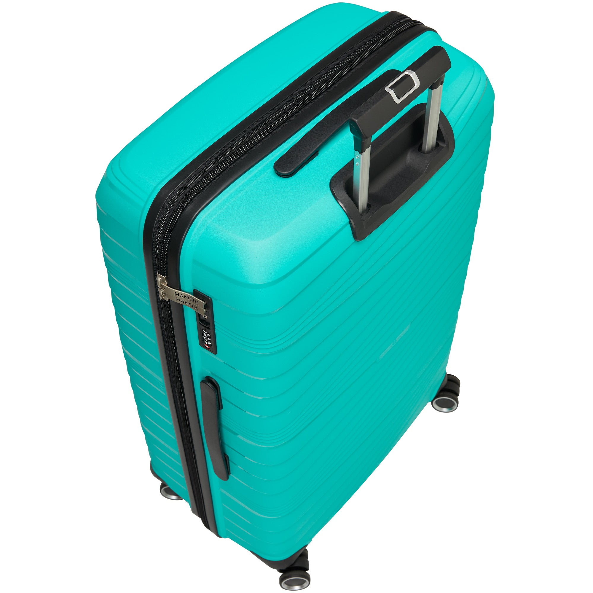 Mancini Bermuda Collection 2-Piece Polypropylene Spinner Luggage Set (Carry-On & Large Checked Bag) - Perfect for Travel, Business Trips & Vacations