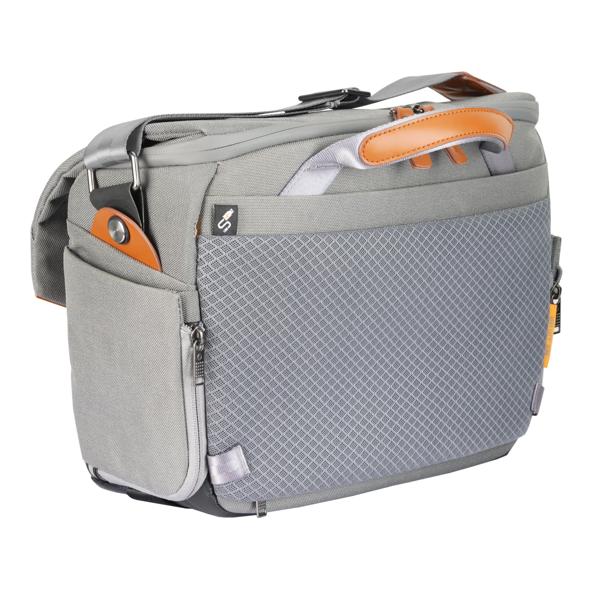 VEO CITY S30 Camera Shoulder Bag with Pouch - Gray | Waterproof DSLR Camera Case for Travel & Outdoor Photography | Perfect for Hiking, Street Photography & Daily Use