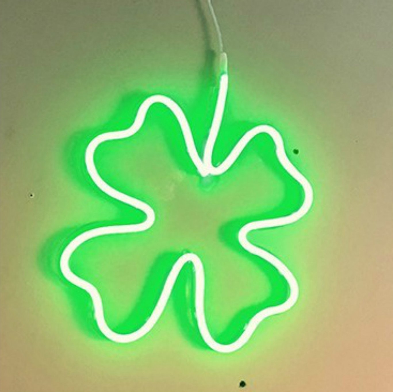 Clover Flower LED Neon Light Sign - Wall Decor for Bedroom, Wedding, Birthday Party | Indoor Night Lamp, Table Decor, Kids Room, Valentine's Gift (Perfect for Home, Office & Special Events)