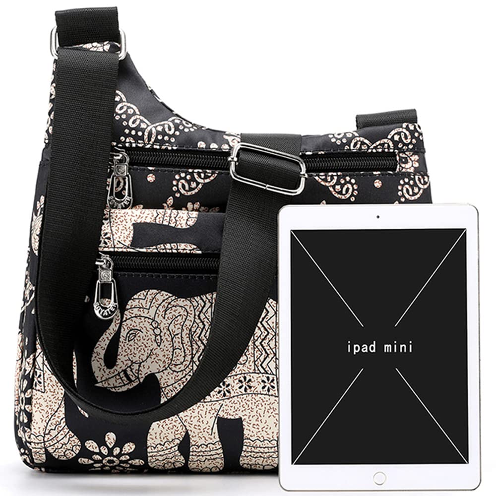 STUOYE Women's Nylon Crossbody Bag with Multiple Pockets - Lightweight Travel Shoulder Purse for Everyday Use, Shopping & Vacation Accessories
