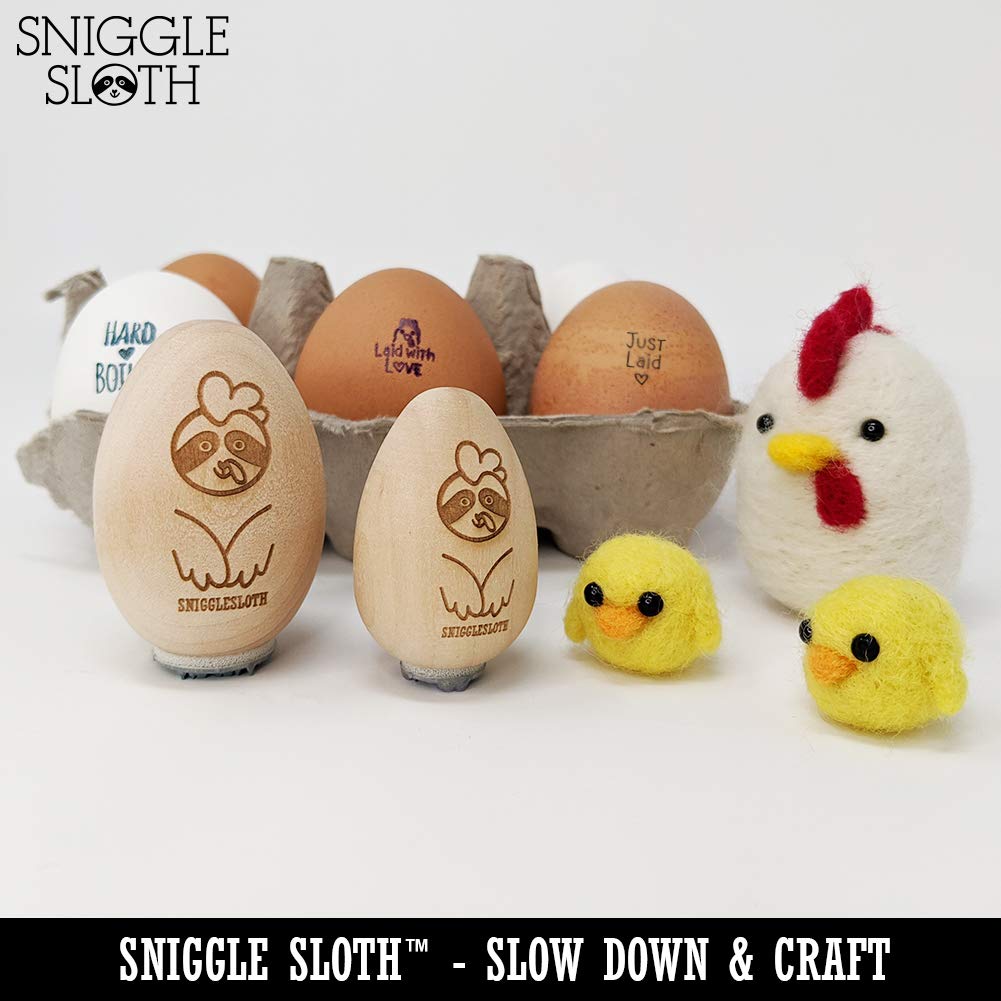 WTH What The Heck Comic Callout Bubble Chicken Egg Rubber Stamp - 1/2 Inch Mini Stamp for Scrapbooking, Card Making & DIY Crafts