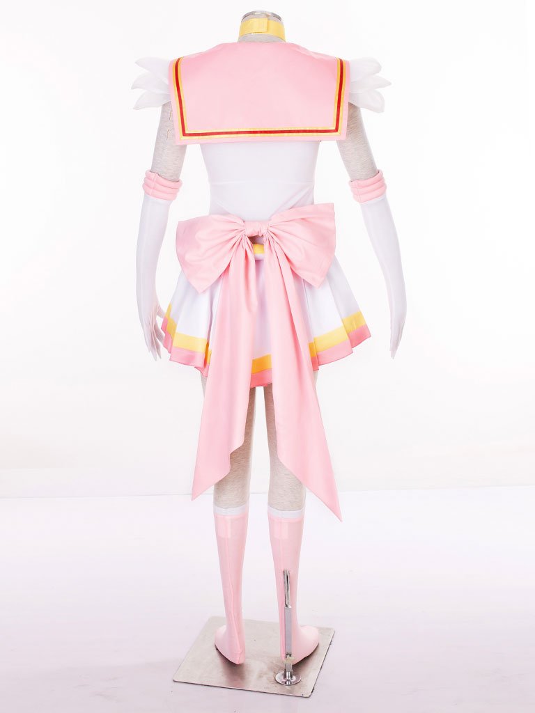Anime SuperS Chibiusa Pink Cosplay Dress for Women - Halloween Costume & Party Outfit - Kawaii Sailor Moon Inspired Fashion