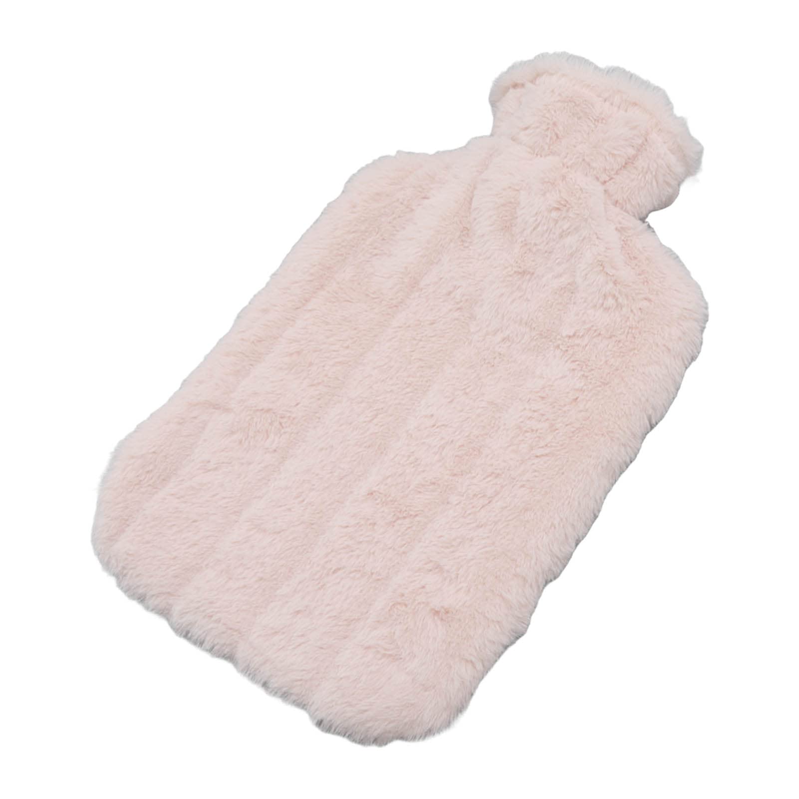 EXCLUZO 2000ML Hot Water Bottle with Soft Cover - High Density Leak-Proof Design for Winter Warmth, Pain Relief & Comfort (Apricot) | Perfect for Cold Nights, Menstrual Cramps & Muscle Relaxation