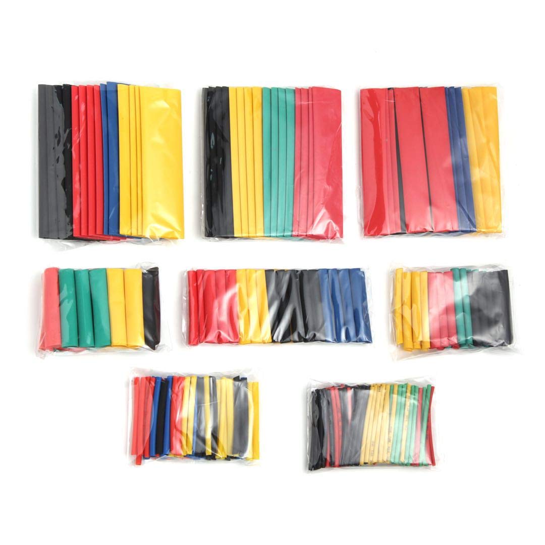 Aliotech 328pcs Heat Shrink Tubing Kit - Waterproof Electrical Wire Cable Wrap, 8 Sizes & 4 Colors for Insulation - Perfect for DIY Electronics, Automotive Wiring, and Home Electrical Repairs