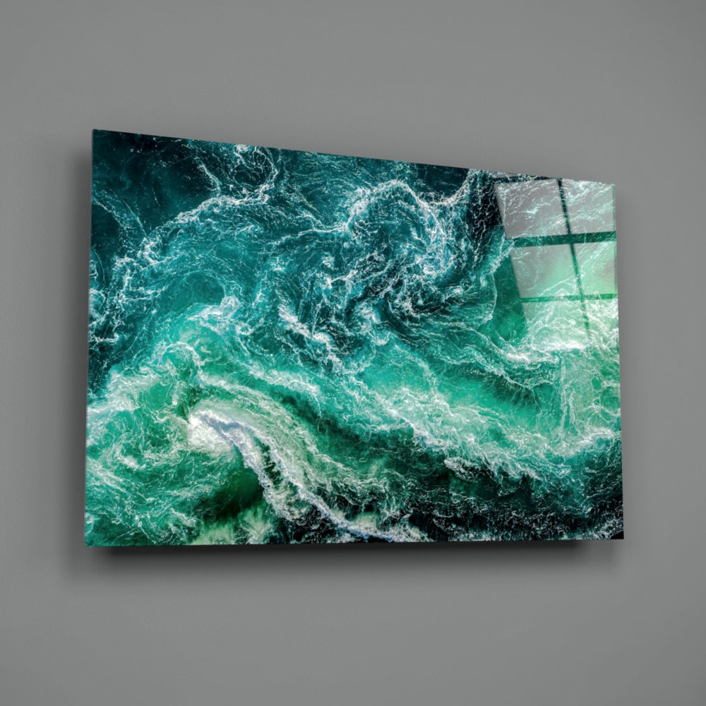 Green Waves - Eco-Friendly Home Decor & Sustainable Gifts for Housewarming, Wedding, Birthday - Perfect for Living Room, Bedroom, Office Decor
