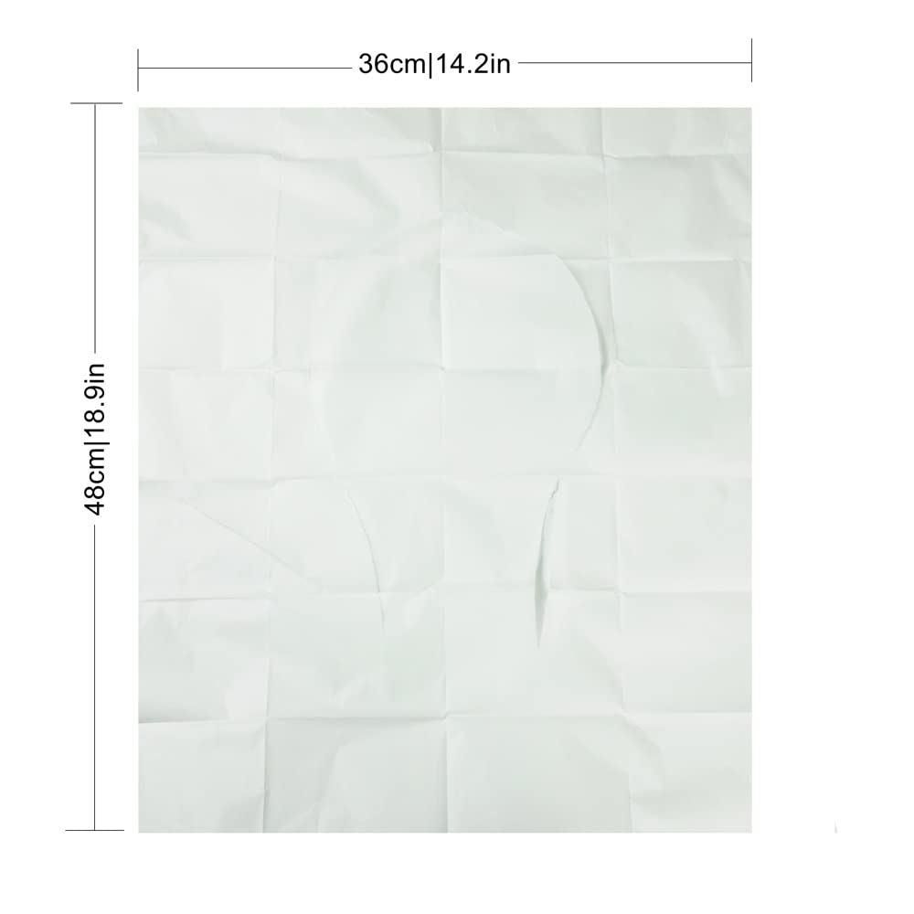 60 Pack Extra Large Flushable Disposable Toilet Seat Covers - Travel & Pocket Size for Public Restrooms, Airports & Camping Trips
