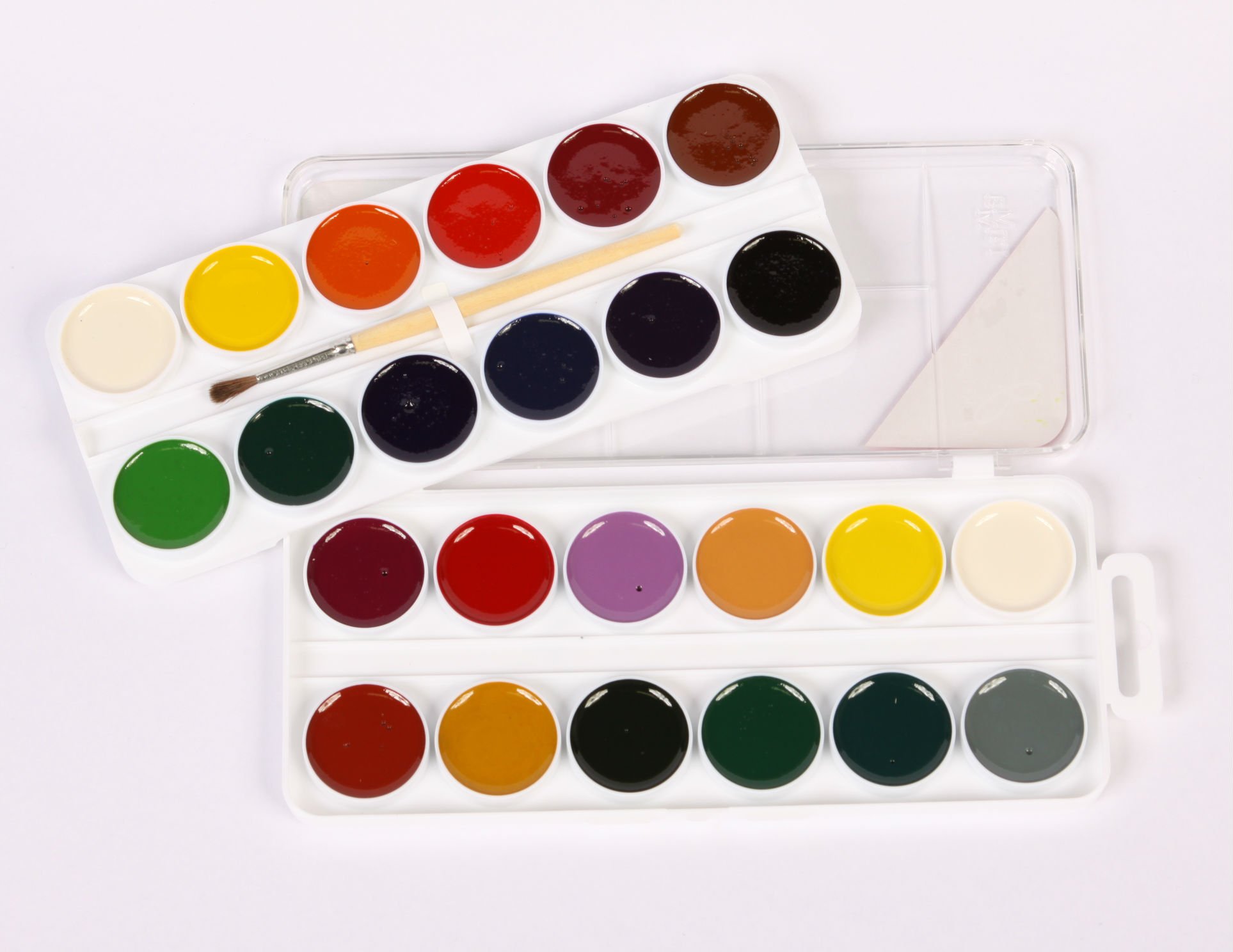 24-Piece Jack Richeson Semi-Moist Watercolor Set for Students - Perfect for Classroom & Art Projects