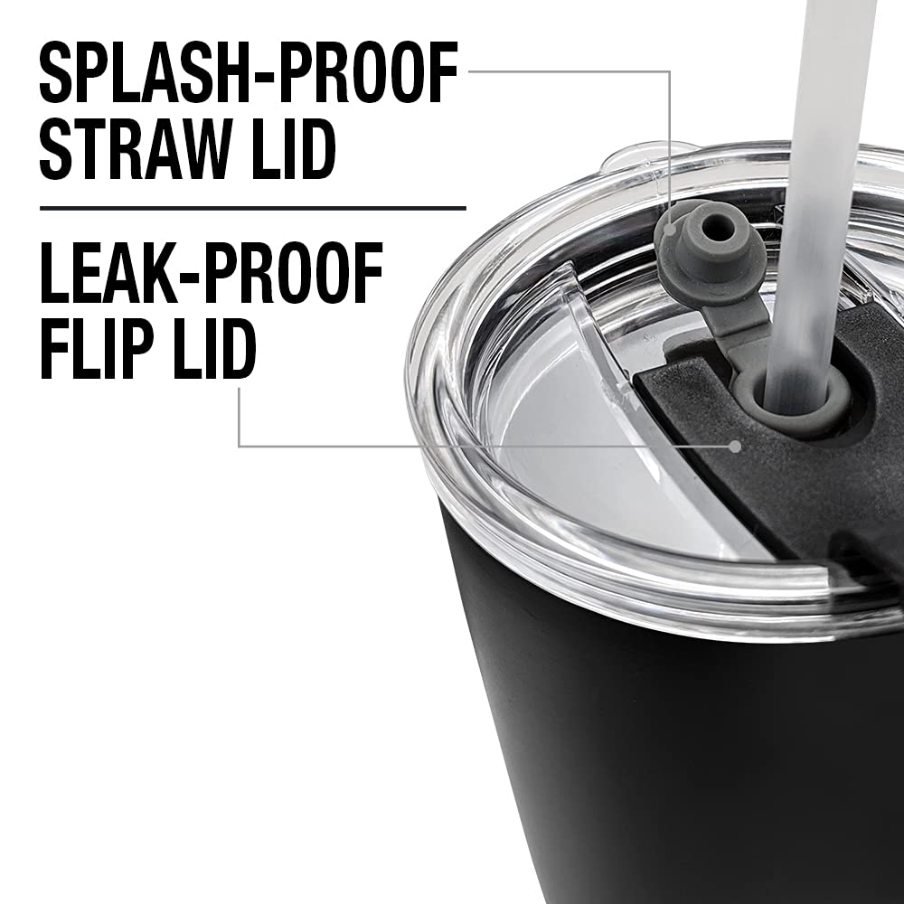 LOGOVISION Friends Life's A Beach 20oz Stainless Steel Tumbler - Vacuum Insulated Double Wall Travel Mug with Straw & Leakproof Flip Lid | Keeps Drinks Hot/Cold for Hours | Perfect for Iced Coffee, Tea, Water & Hot Beverages | Great for Office, Gym, Travel & Outdoor Activities