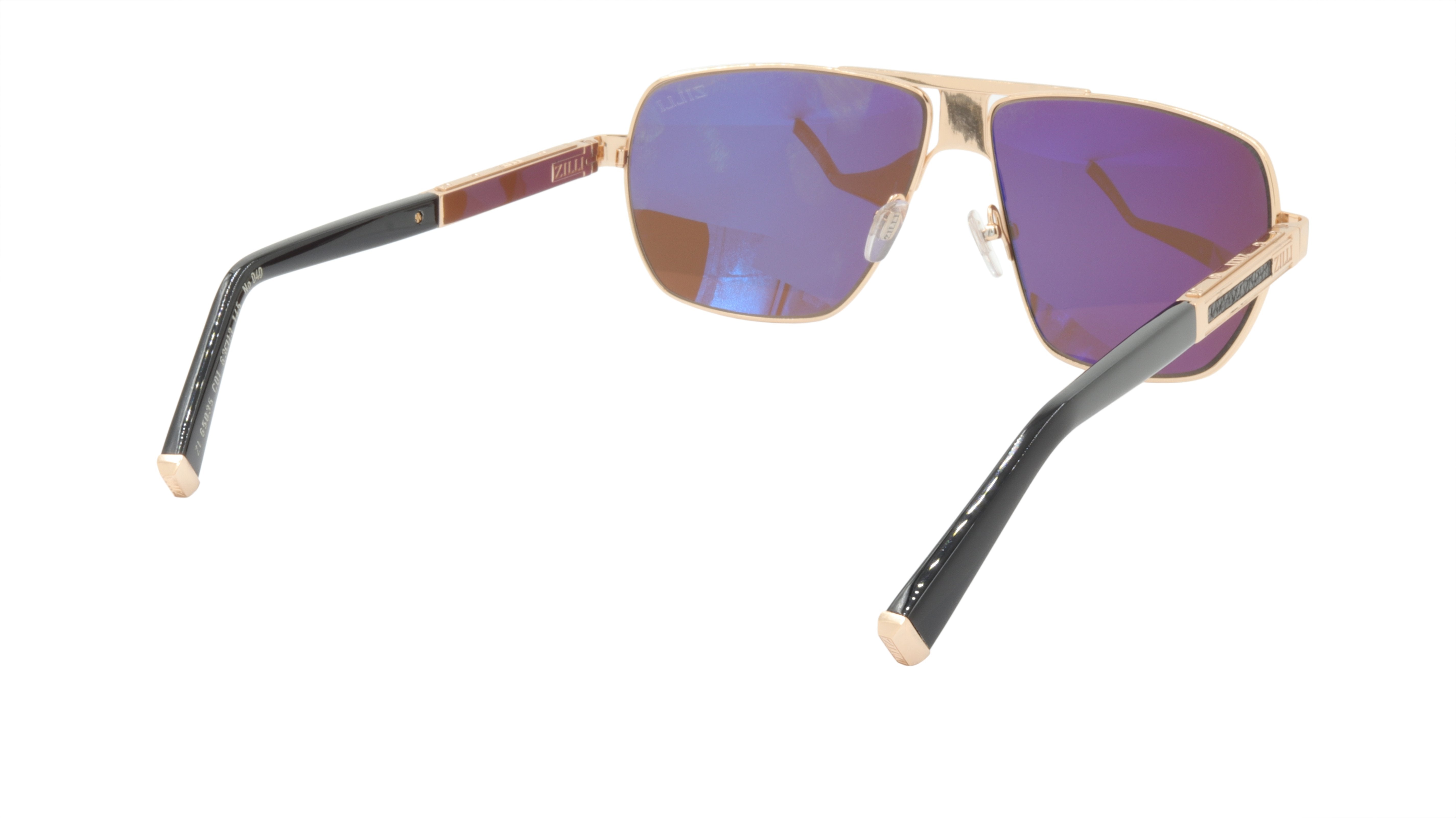 ZILLI Premium Titanium & Acetate Polarized Sunglasses - Handmade in France - Model ZI 65035 C01 - Luxury UV Protection for Driving, Travel & Outdoor Activities