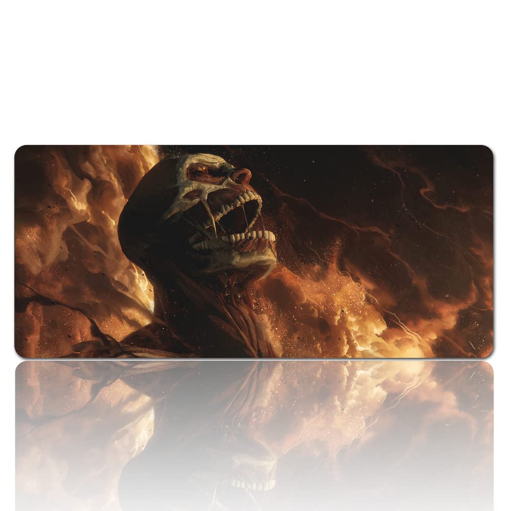 Large Gaming Mouse Pad 60x30cm - Non-Slip Rubber Base, Waterproof Desk Mat with Attack On Titan Design for PC, Laptop, Office & Home Decor | Perfect for Gaming, Work & Computer Accessories