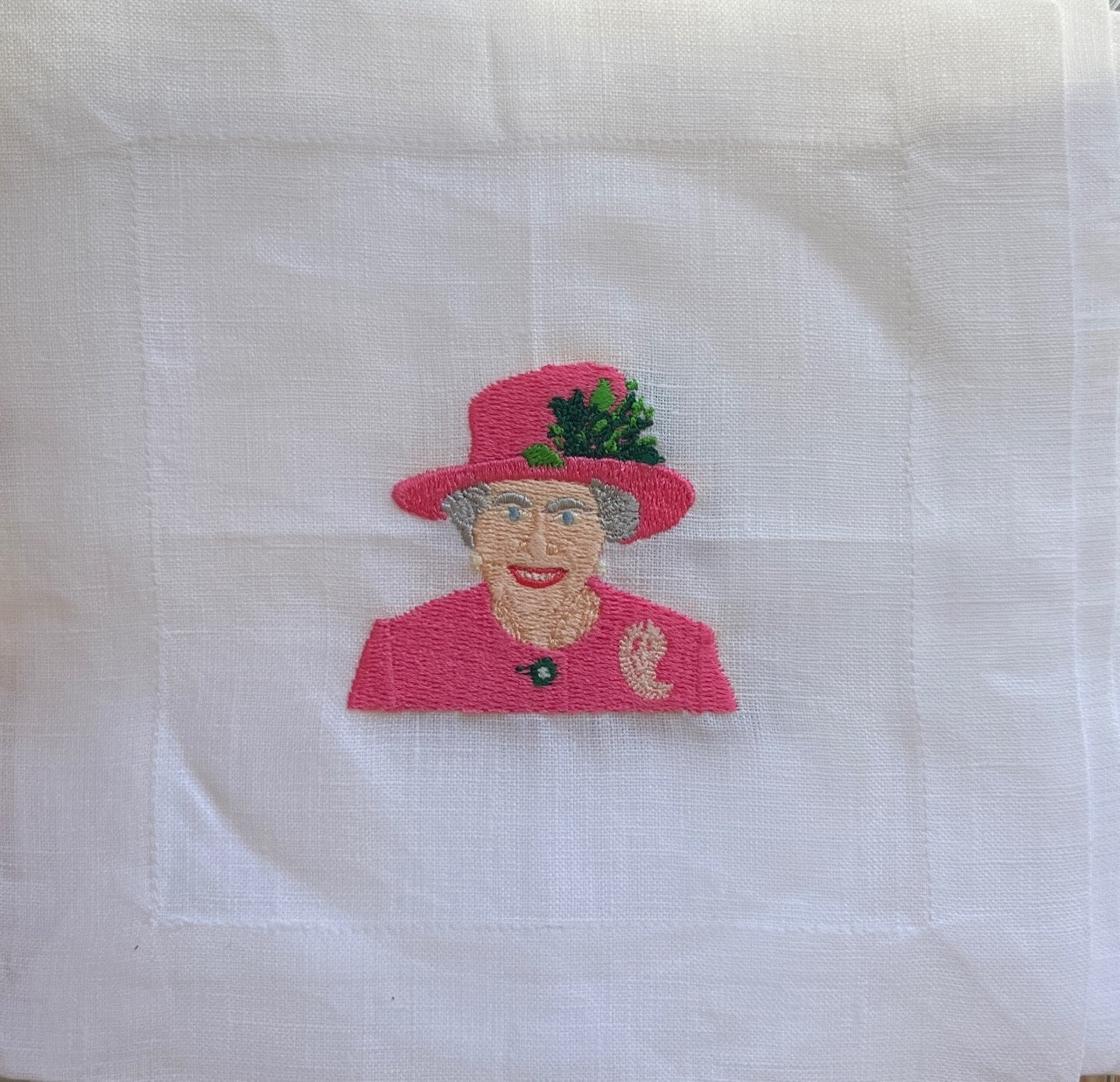 Vintage Queen Elizabeth II Cocktail Napkins - Elegant British Royalty Themed Party Supplies for Weddings, Tea Parties & Special Events