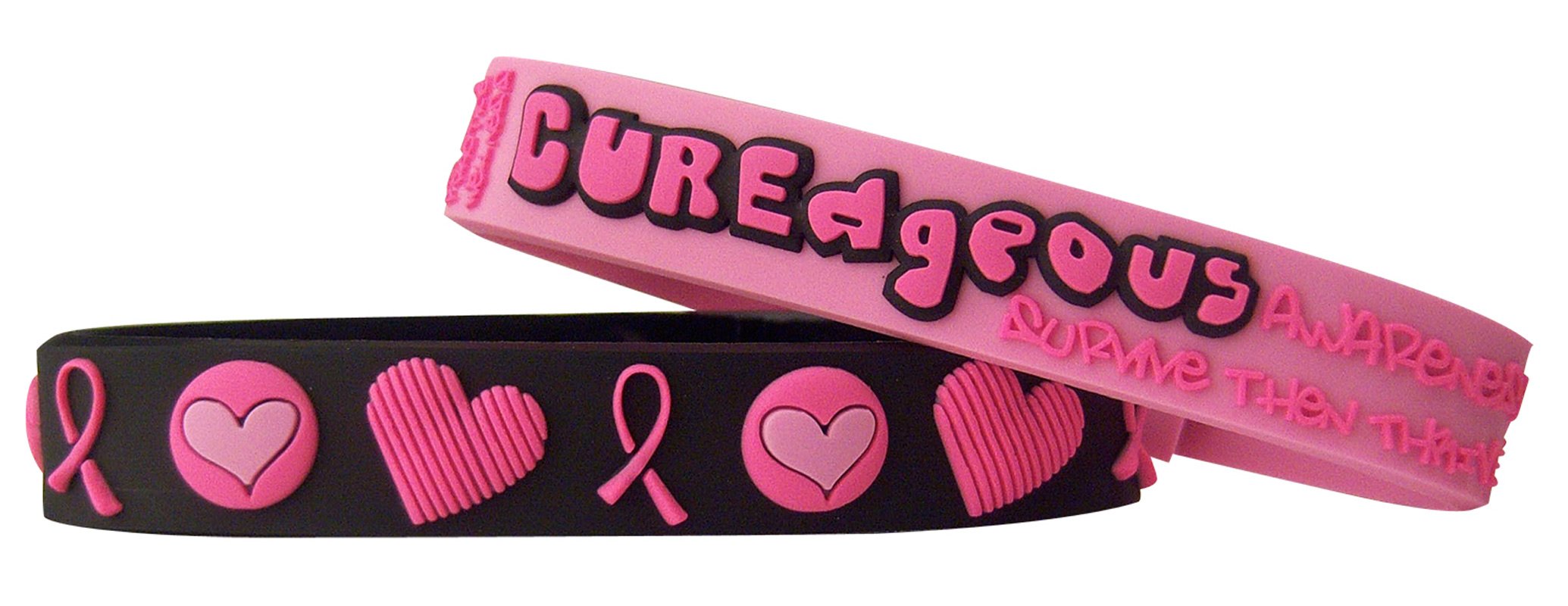 Share The Care Pink Ribbon Bracelets - Breast Cancer Awareness Jewelry for Women - Perfect for Fundraising Events, Survivor Gifts & Support Wear