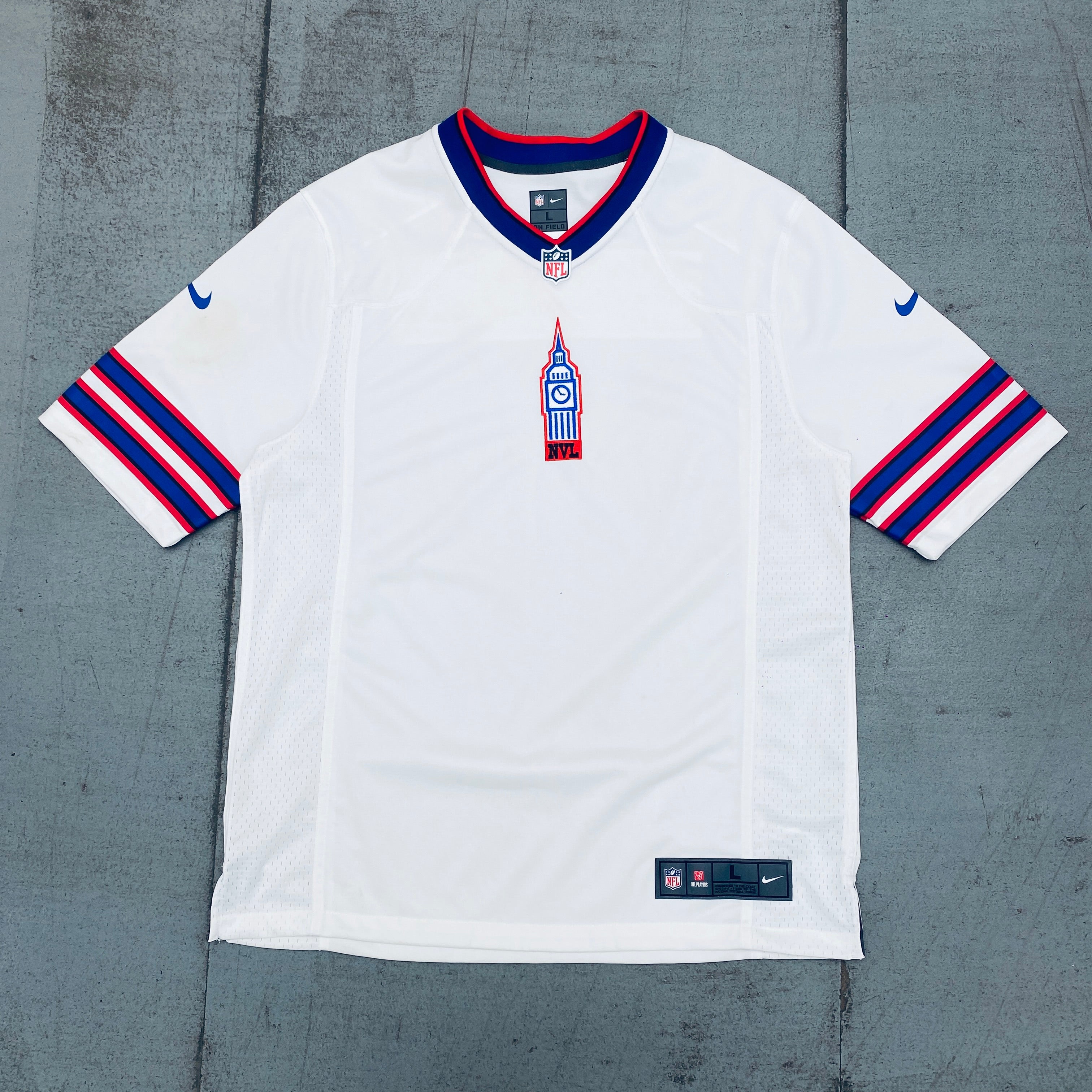 NFL: Buffalo Bills Embroidered Logo Nike Jersey - Size L - Perfect for Game Day, Tailgating & Fan Gear