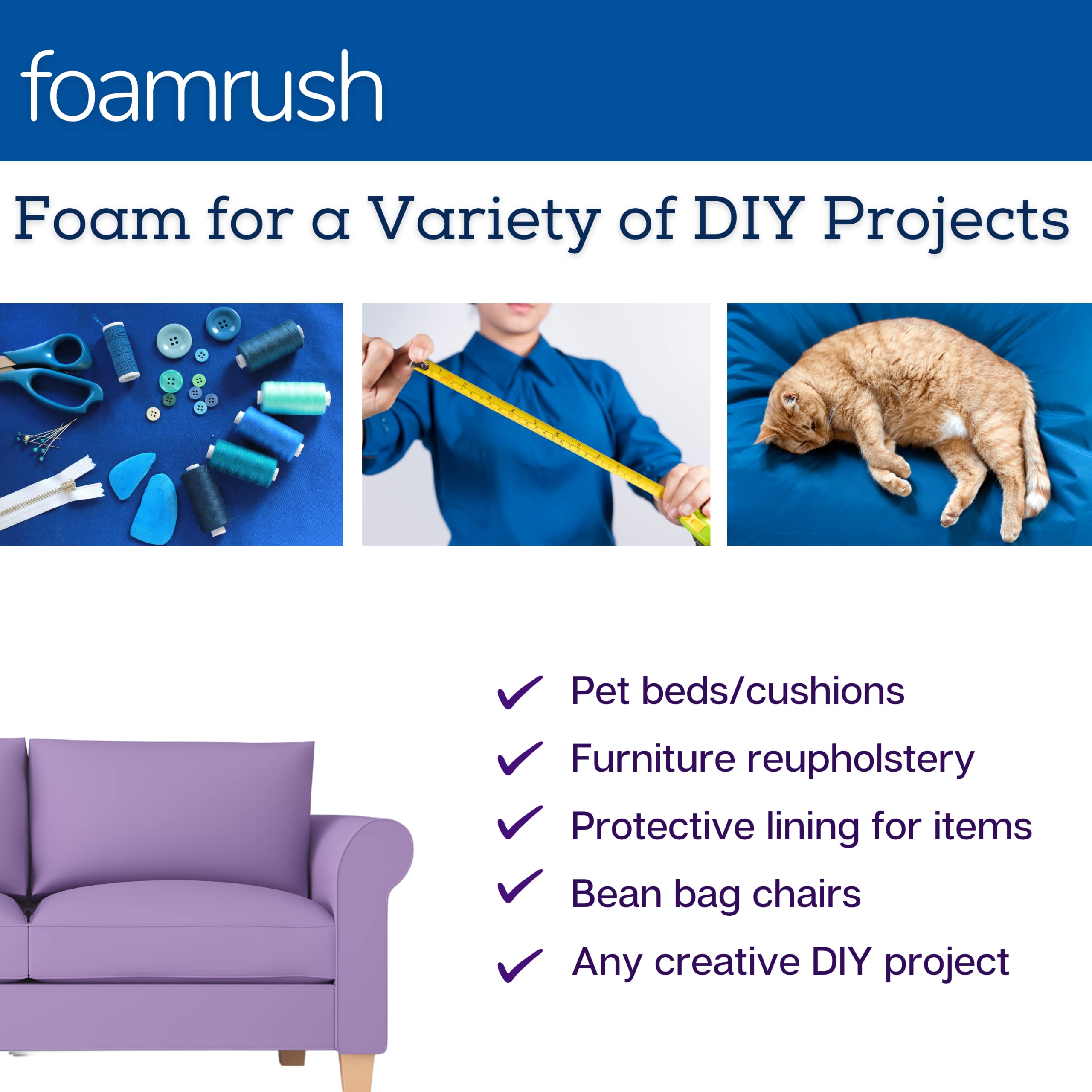 High Density Upholstery Foam Cushion 0.5
