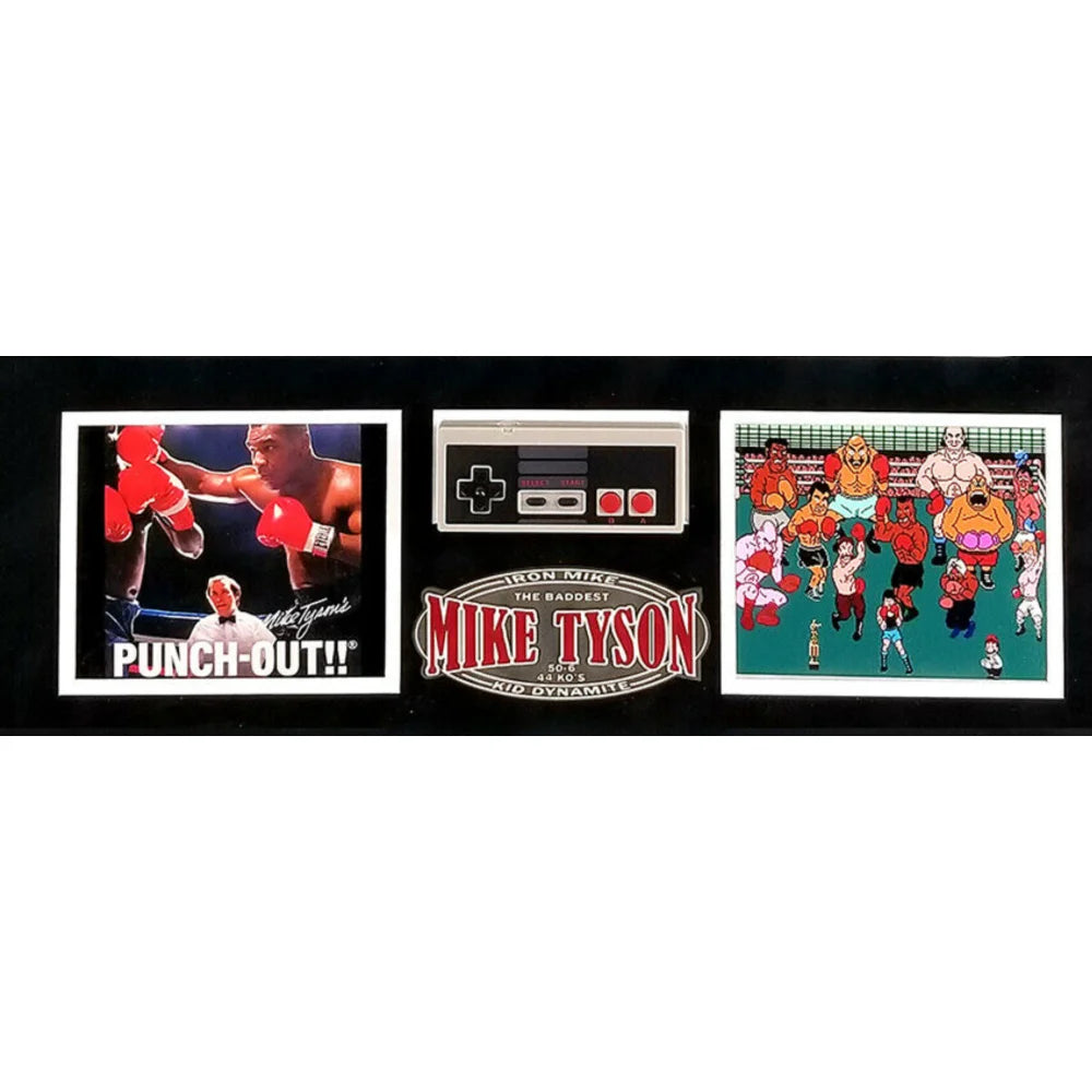 Mike Tyson Autographed Nintendo Punch-Out!! 16x20 Framed Photo with JSA COA & NES Controller - Signed Boxing Memorabilia for Game Room & Sports Collectors