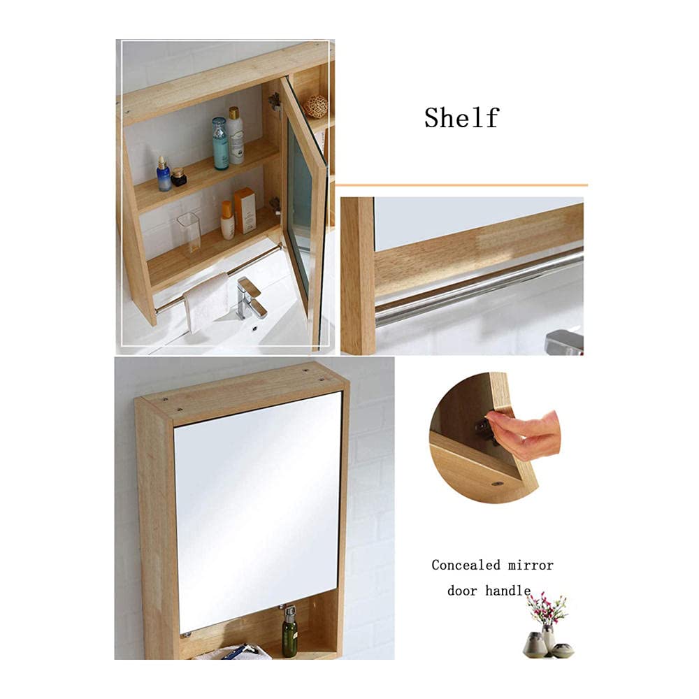 Large Vanity Mirror - Rectangular Wall Mounted Mirror for Bathroom, Bedroom & Dressing Room | Elegant Home Decor for Makeup, Outfit Checks & Interior Design