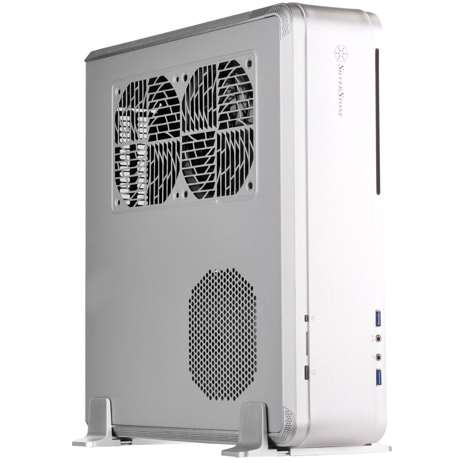 Silverstone SST-FTZ01S Premium Mini-ITX PC Gaming Case - Compact Aluminum Chassis for High Performance Gaming Rigs | Perfect for Small Space Setups & Home Office Battlestations
