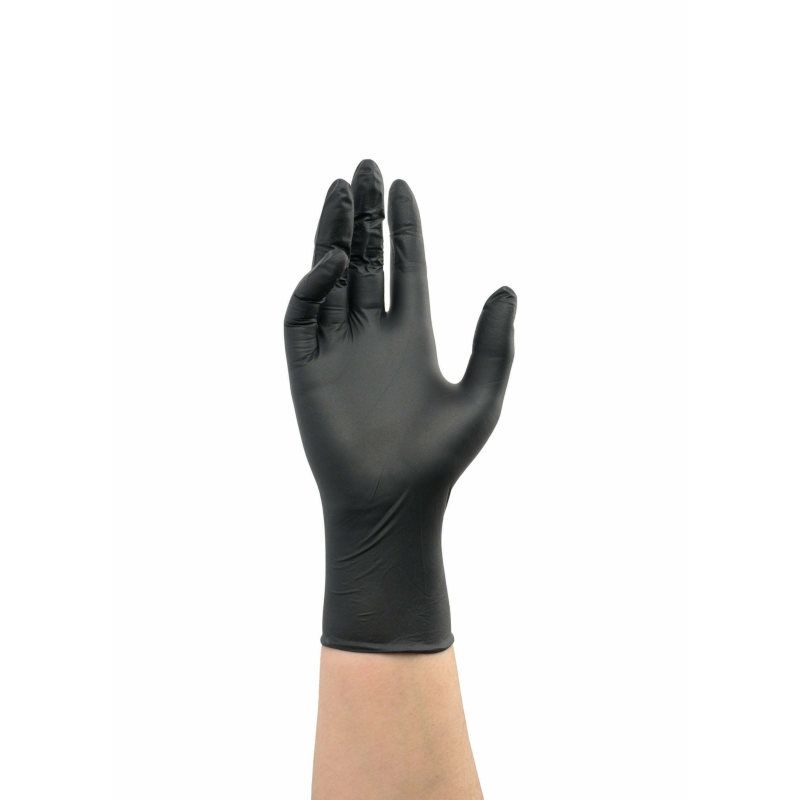 Premium Black Nitrile Disposable Gloves - Powder-Free, Latex-Free, Chemical Resistant - Ideal for Medical, Laboratory, Tattoo & Food Handling Safety