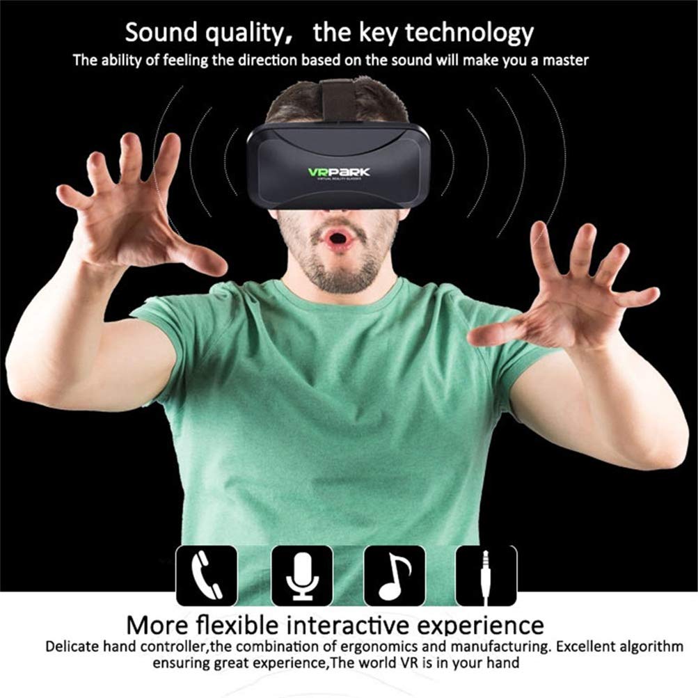 Best VR Headset for Android & iOS - 120° FOV Virtual Reality Goggles for 3D Movies & Gaming | Compatible with 4.7