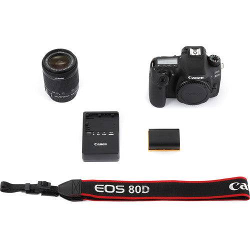 Canon EOS 80D DSLR Camera with 18-55mm IS STM Lens Kit - Professional Photography for Beginners, Vlogging & Travel - USA Version with Warranty