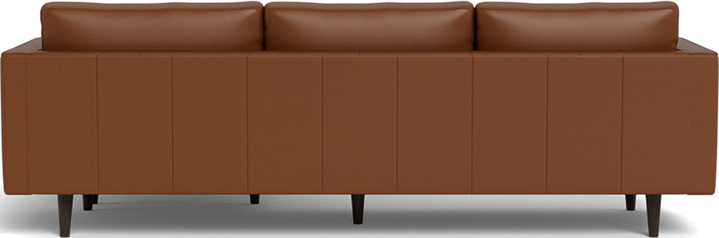 Reversible Leather Sofa Chaise Lounge - Ladybird 104 Genuine Leather Sectional Couch for Living Room, Bedroom & Home Theater Comfort
